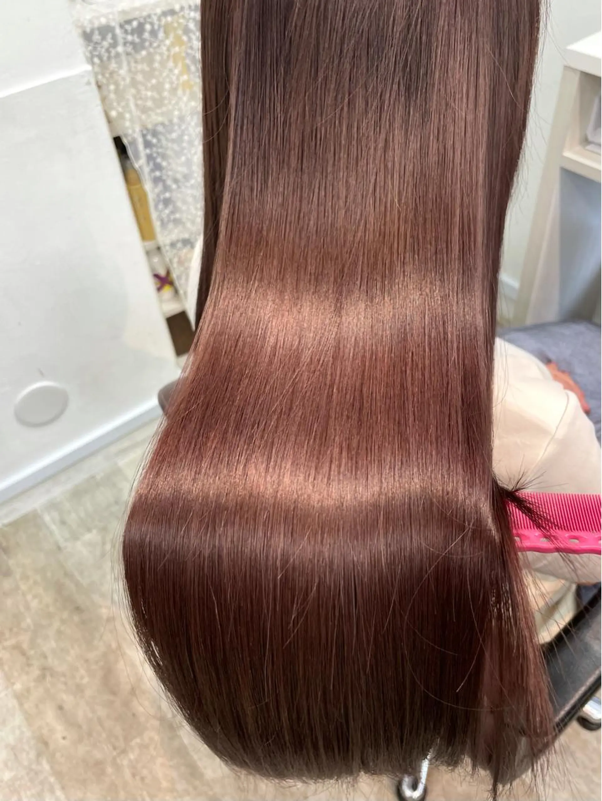 ロング カラー ヘアカラー トリートメント 韓国ヘア🤍髪質改善 🇰🇷AKANEのヘアスタイル