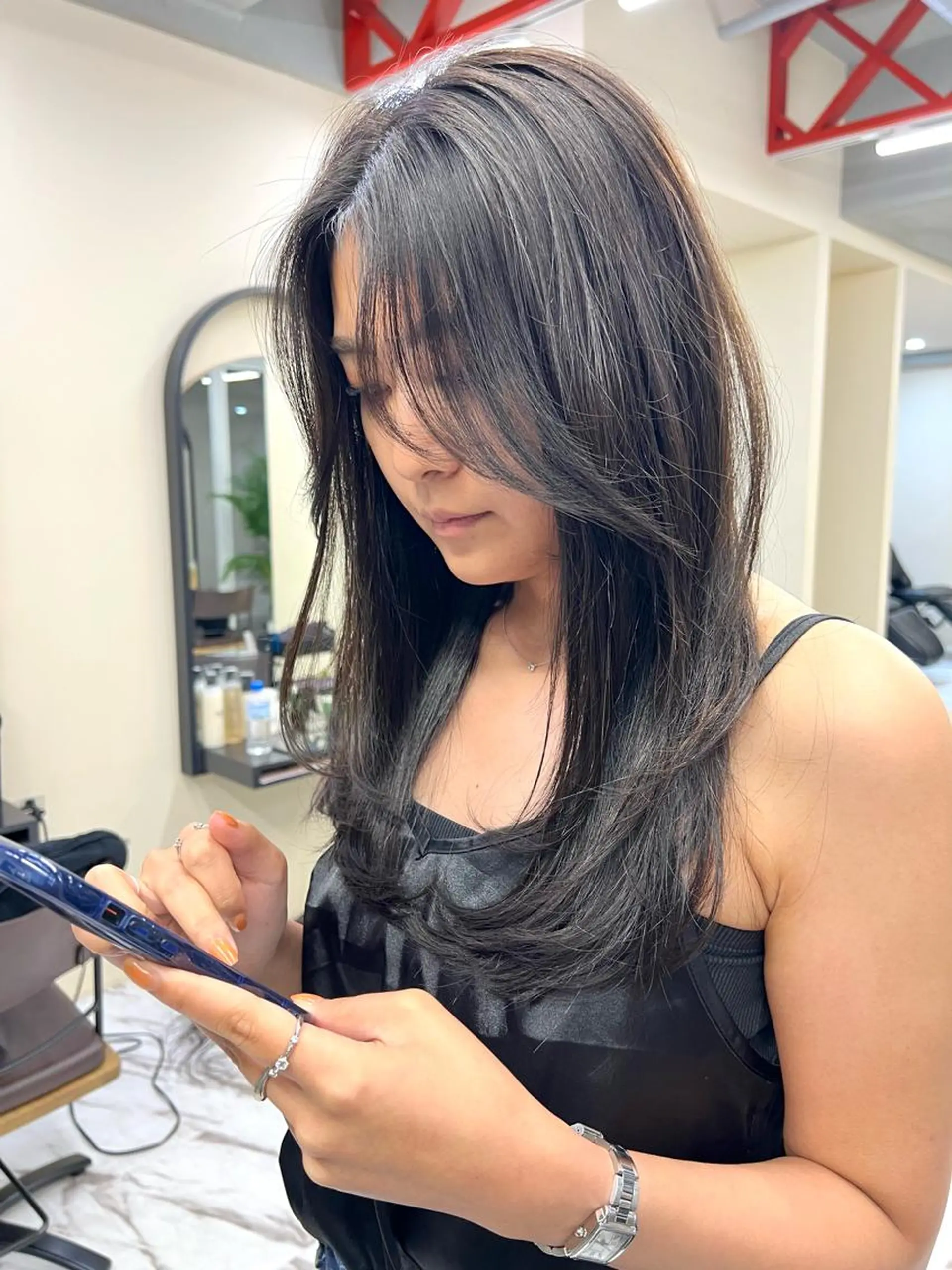 ロング カラー ヘアアレンジ レイヤー/透明感 🍃鈴木裕介のヘアスタイル