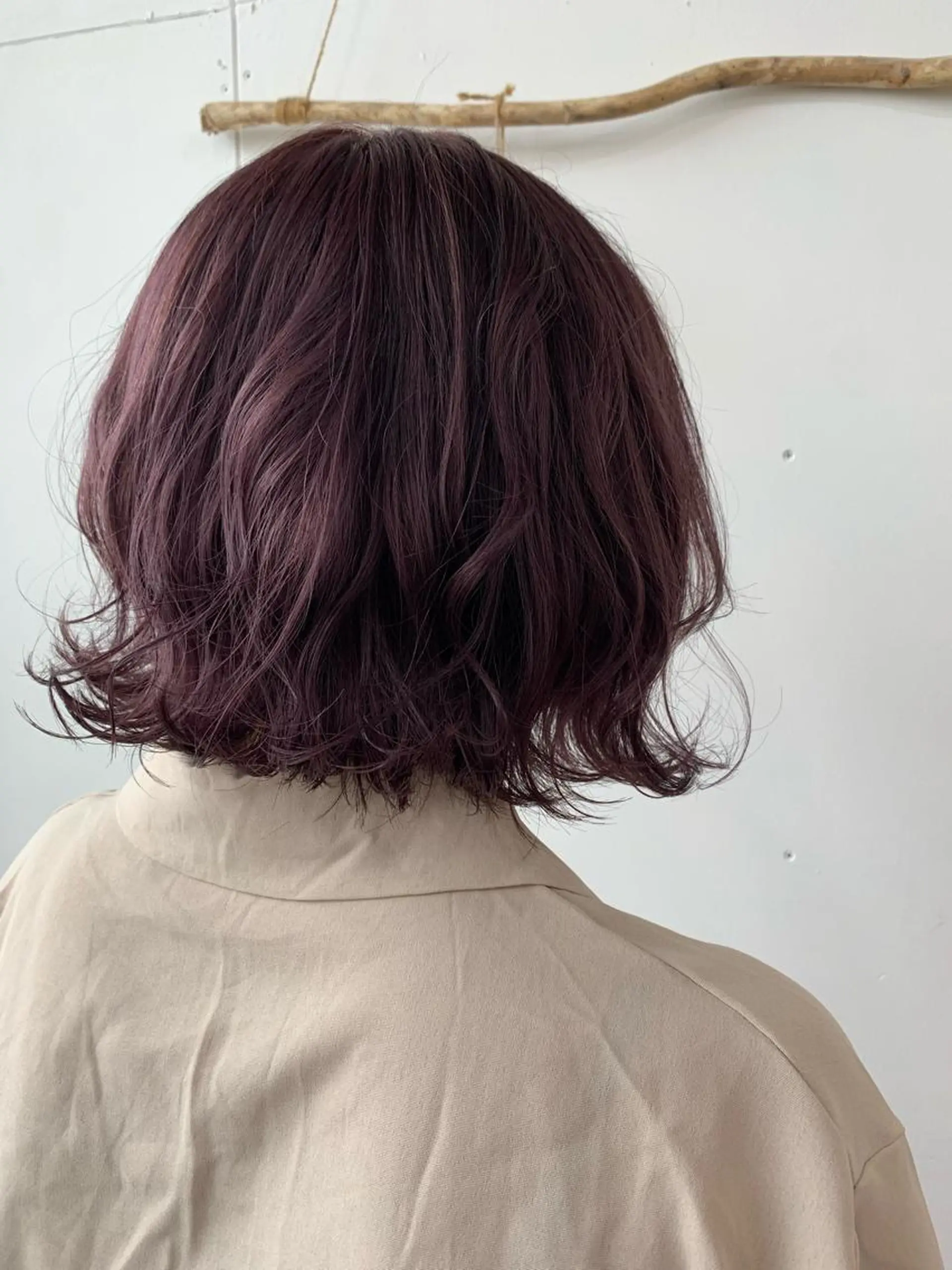 ショート カラー ピンクカラー ローズカラー ボブ 外ハネヘア RINKA 琳茄のヘアスタイル