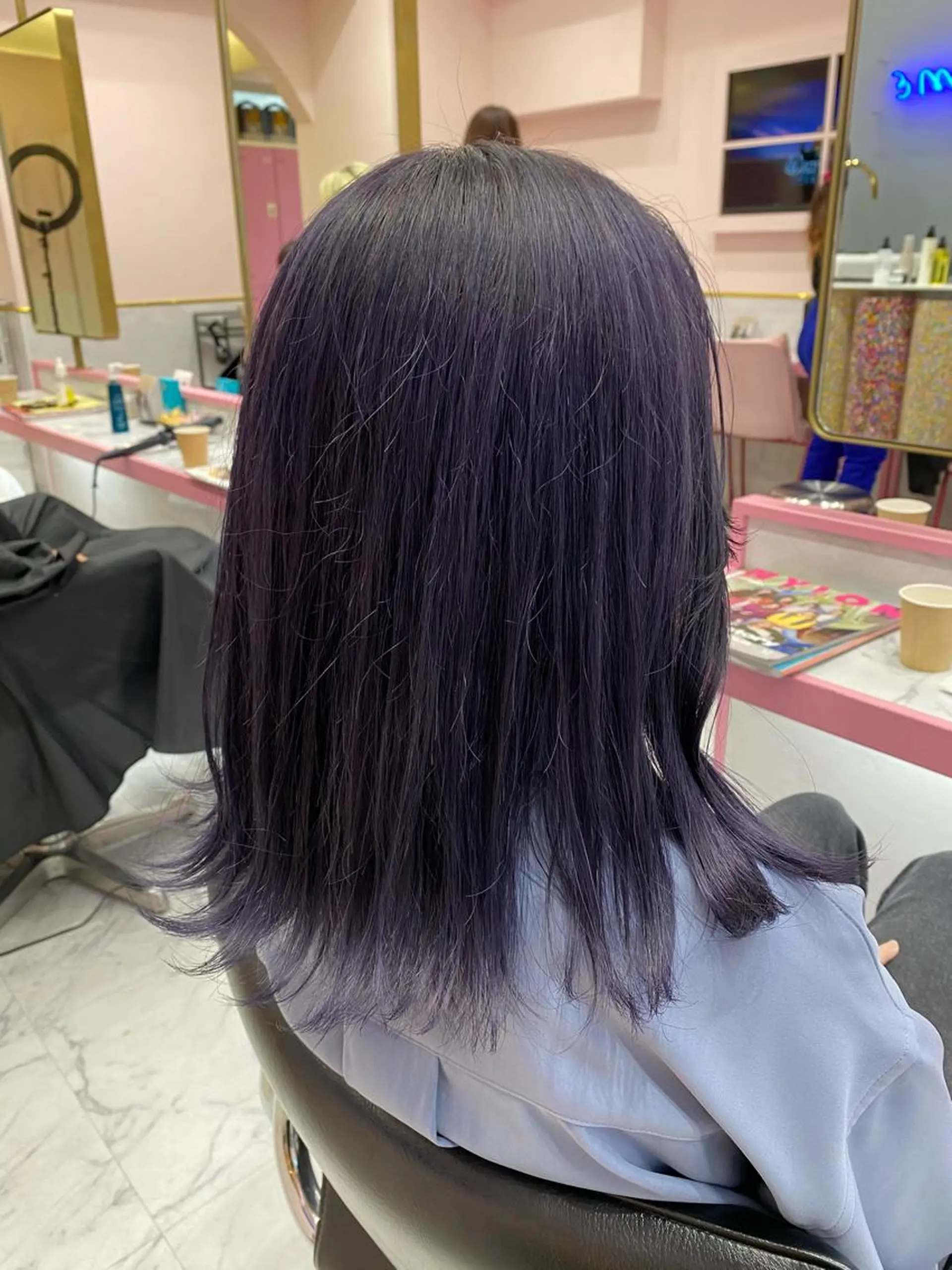 ミディアム カラー SALOWIN横浜所属・𓍯韓国style/ 髪質改善𓍯中村和希のヘアスタイル