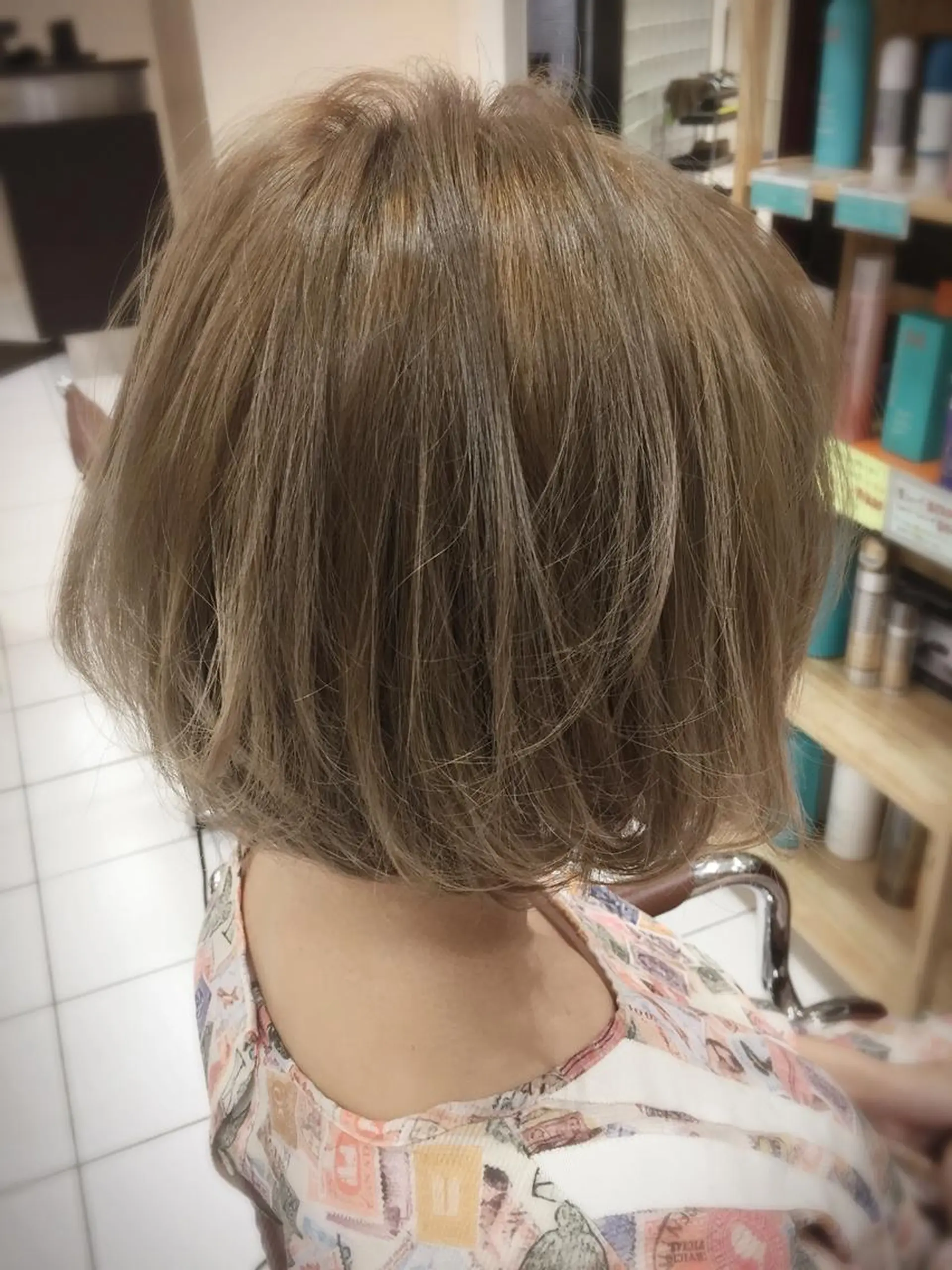 ミディアム セミロング ロング パーマ ヘアアレンジ サロウィン柏所属・神山 昌子のヘアスタイル