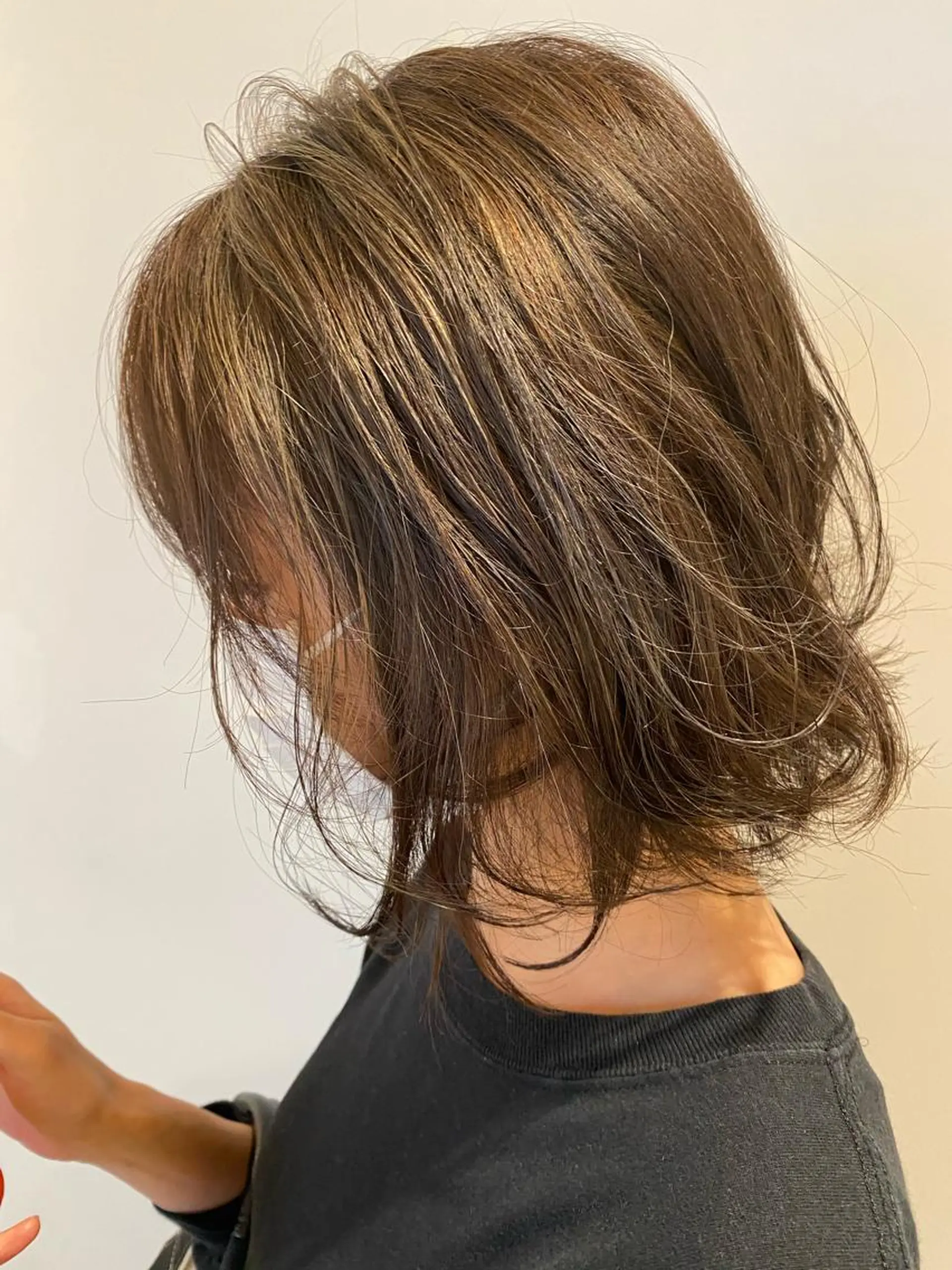 ミディアム カラー 髪質改善 大内翔太のヘアスタイル