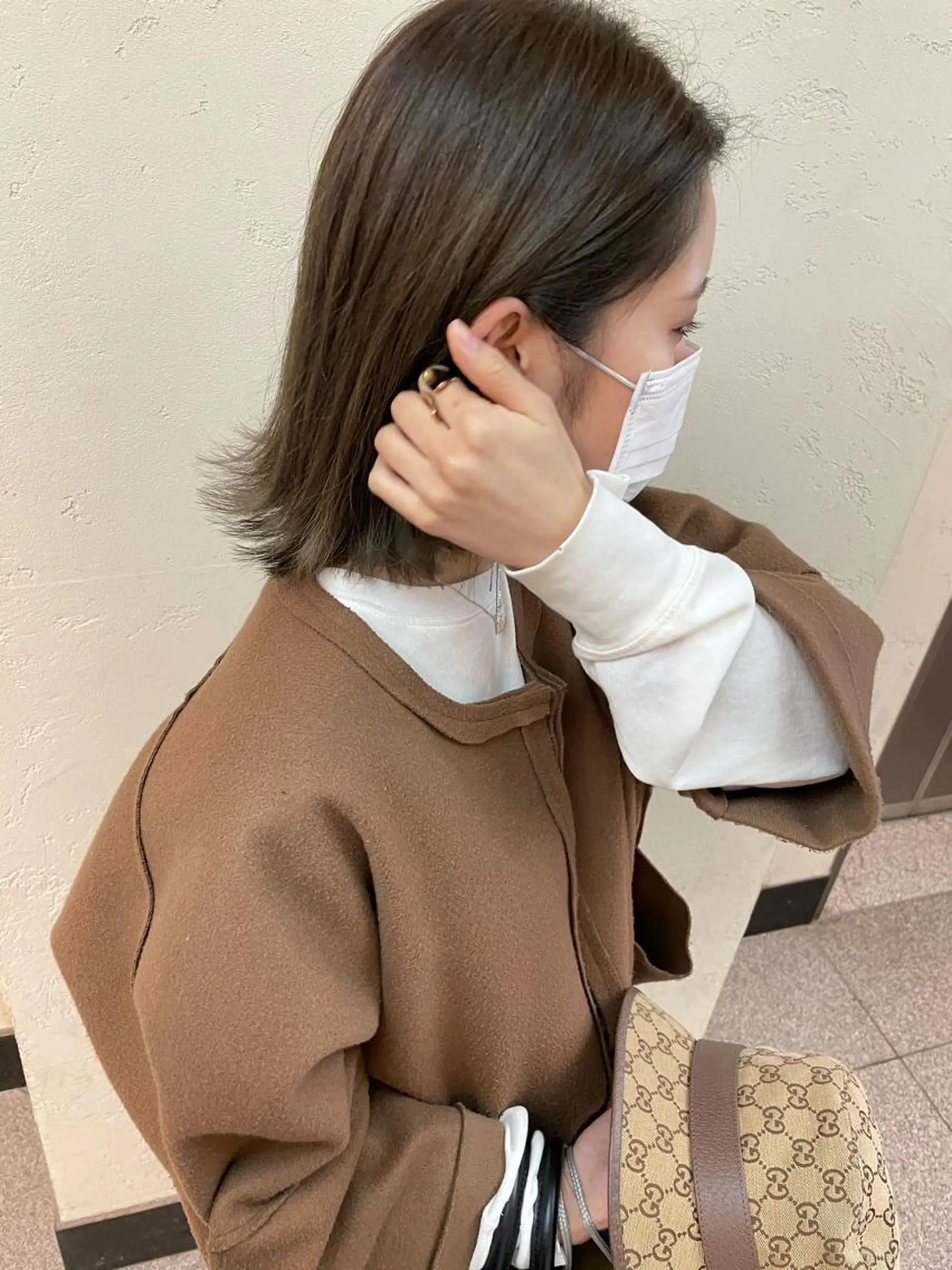 ミディアム カット ヘアカラー トリートメント 大泉 美久のヘアスタイル