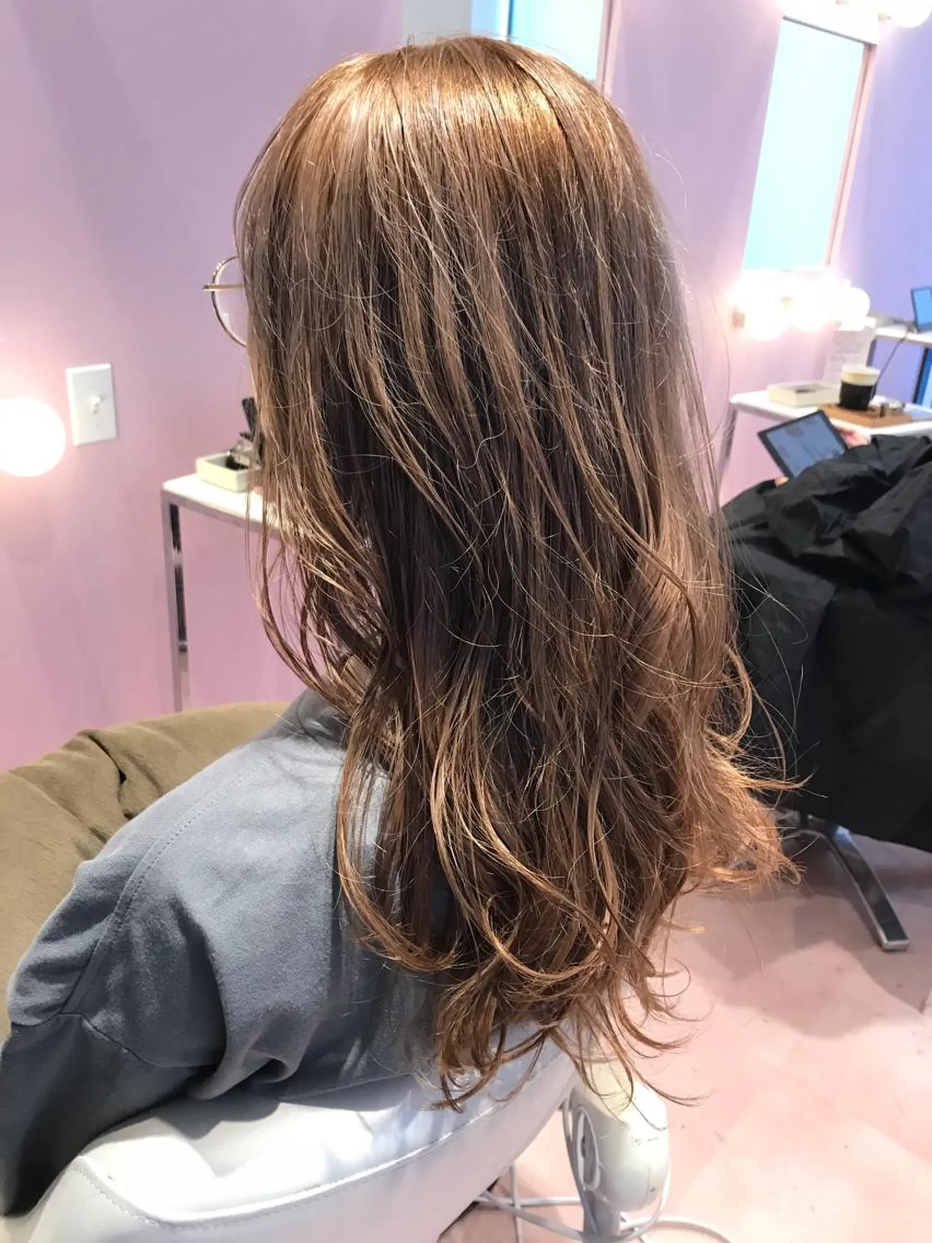 セミロング カット ヘアカラー トリートメント 所渉/韓国レイヤー /ウルフカットのヘアスタイル