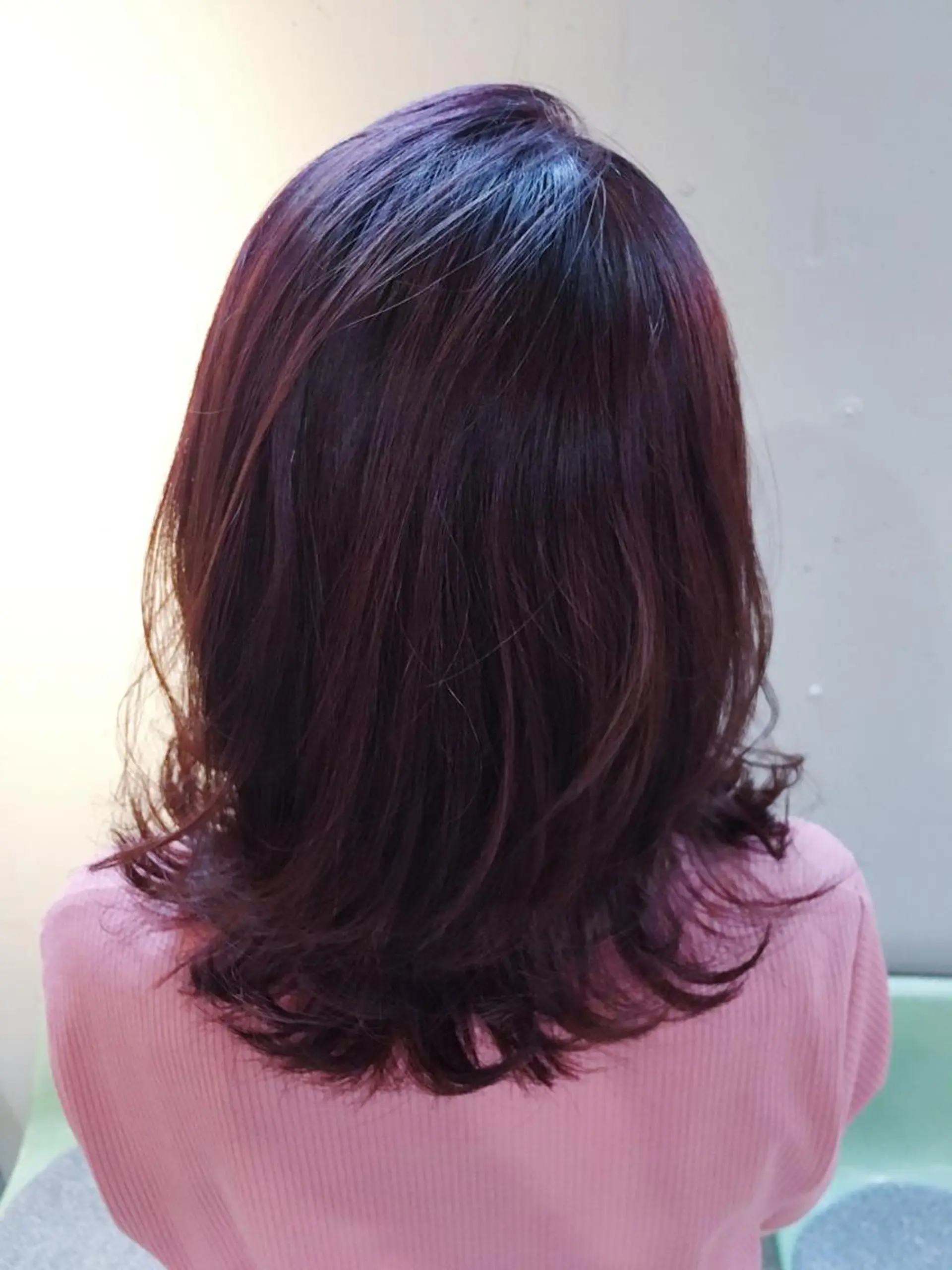 ミディアム カラー パーマ ラベンダーカラー ラベンダーピンク ピンクカラー パープルカラー 代表 中島貴志のヘアスタイル