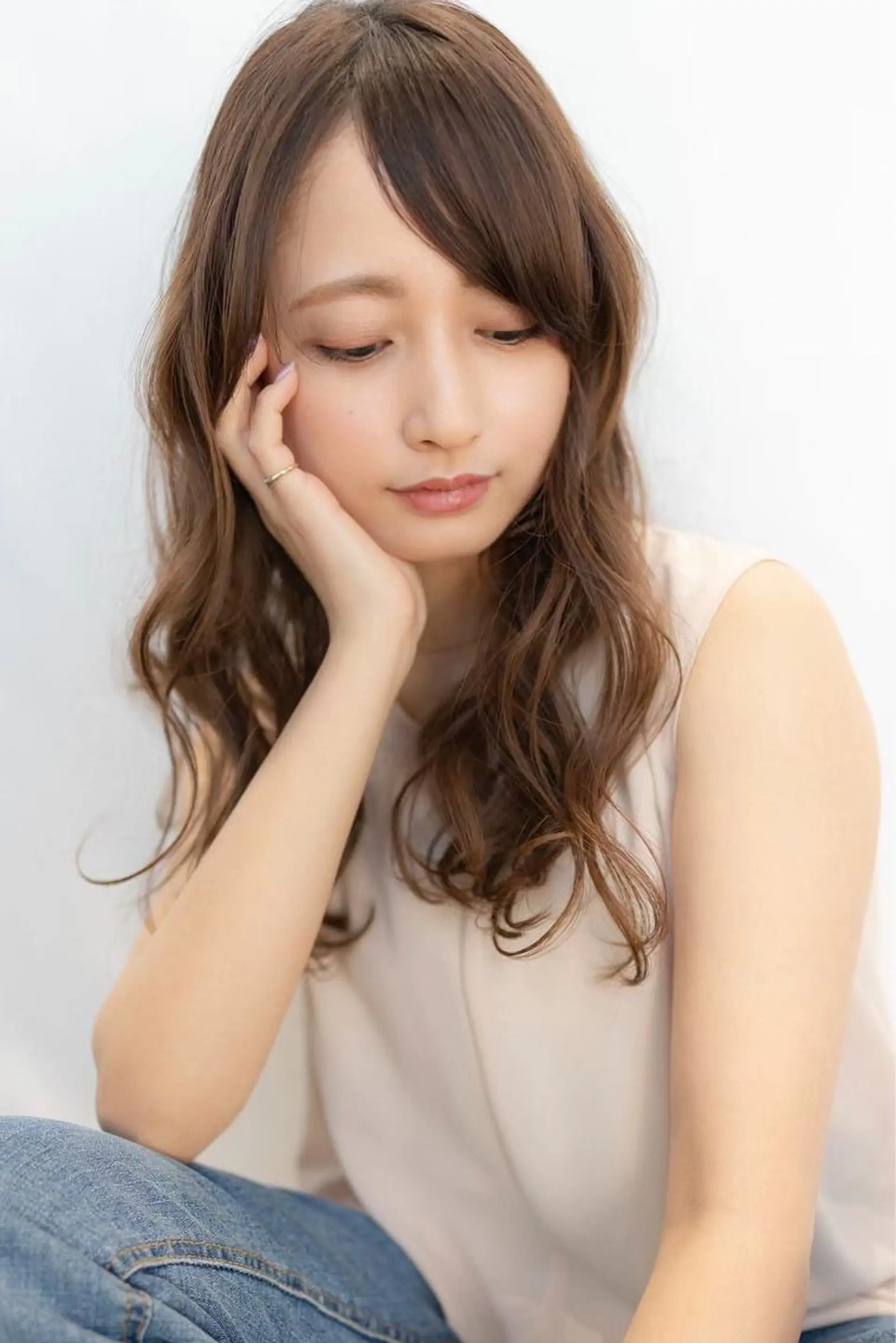 セミロング カラー カット ヘアカラー トリートメント 🉐レイヤー/塩見 弘樹🉐渋谷のヘアスタイル