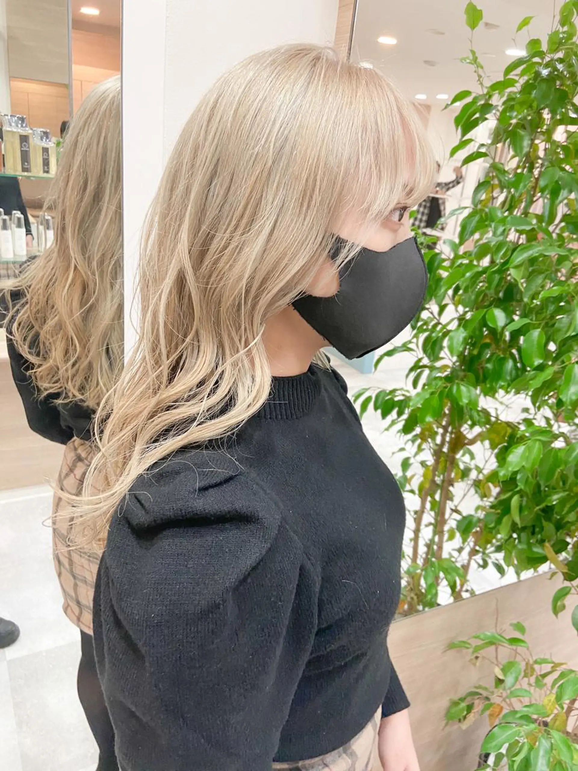 ロング ハイトーン/ベージュ 指名No.1荒木涼太のヘアスタイル