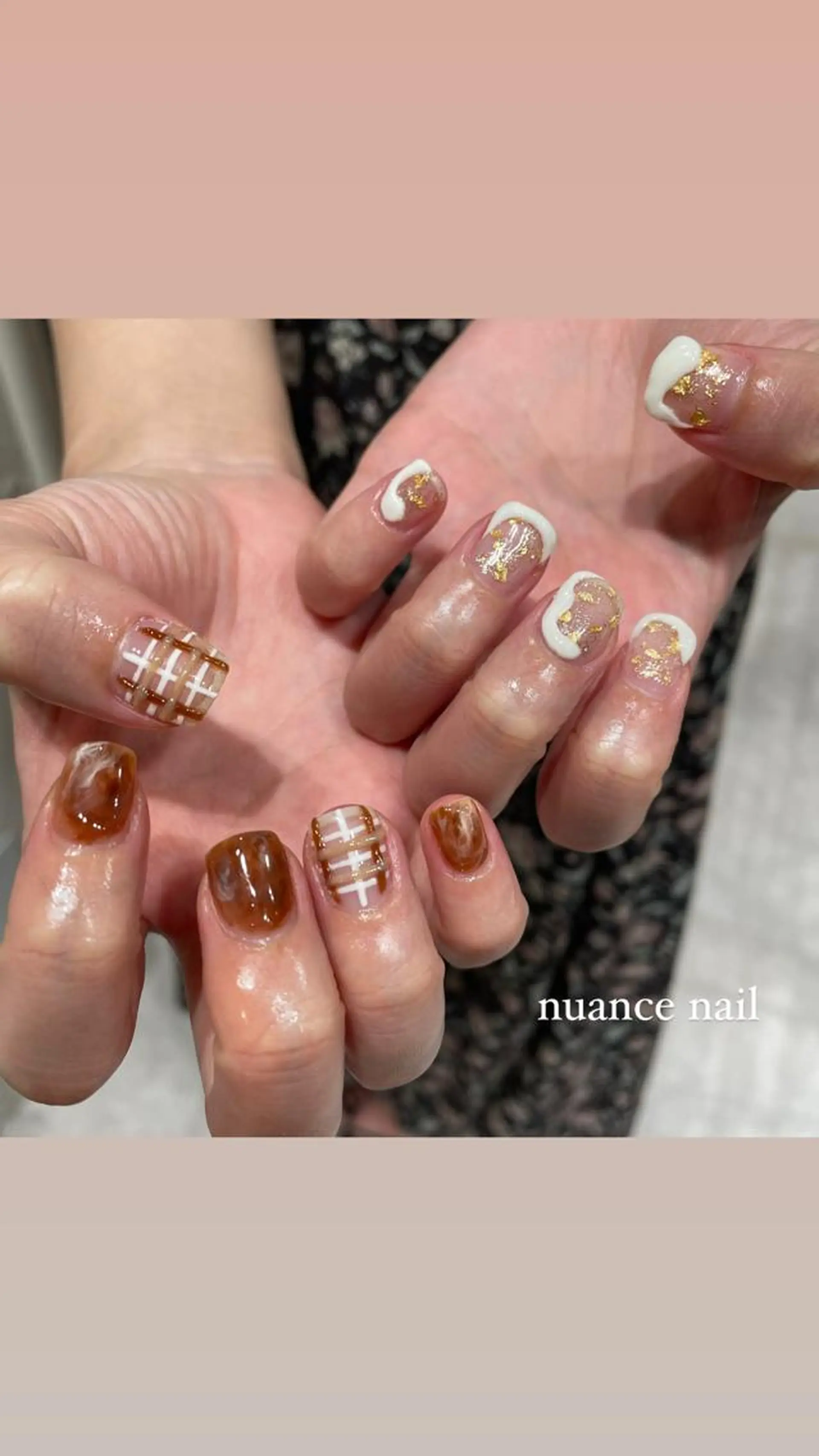 ネイル ハンドネイル 淡色ネイル 🎀moeのネイルデザイン