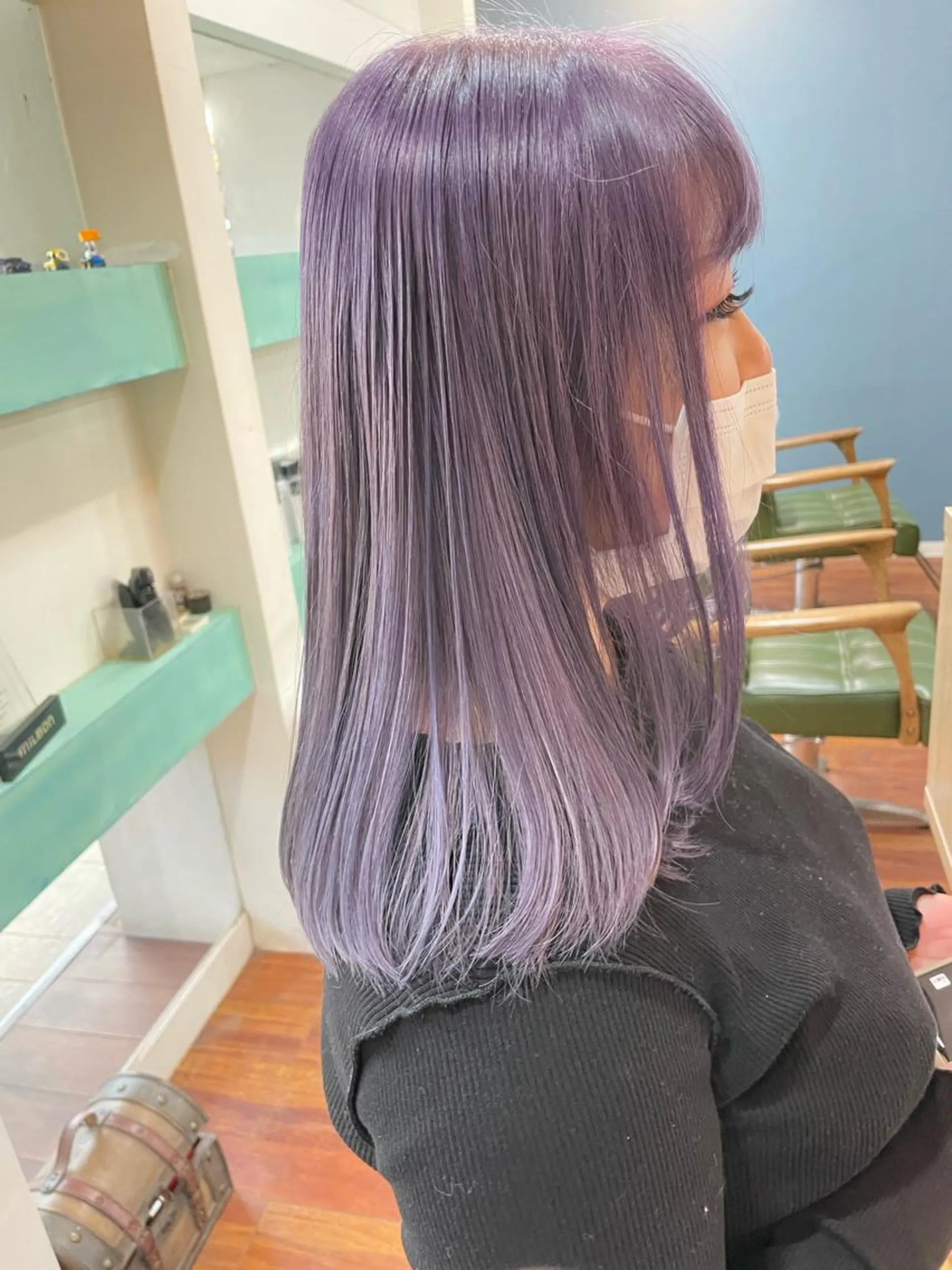 セミロング カラー カット ヘアカラー 高野 真弥のヘアスタイル