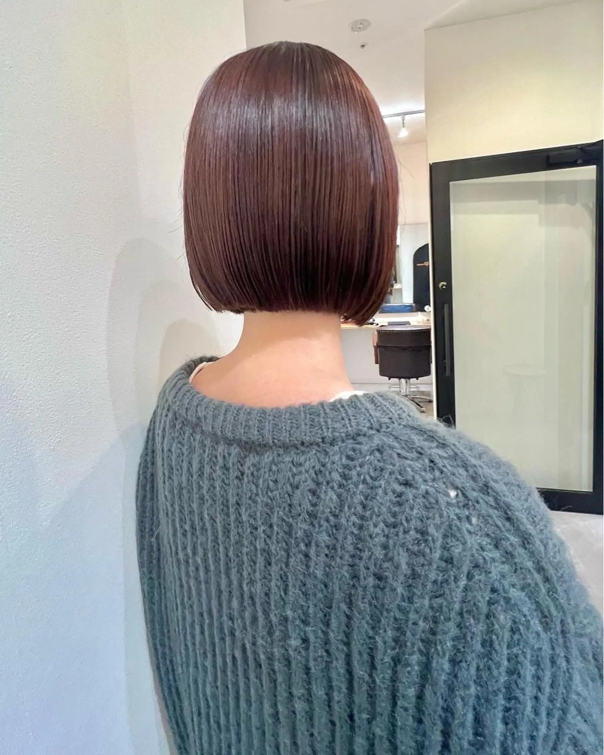 ショート カラー ブラウンカラー ピンクカラー ピンクブラウン ボブ しおり/パーマ/ newi町田のヘアスタイル