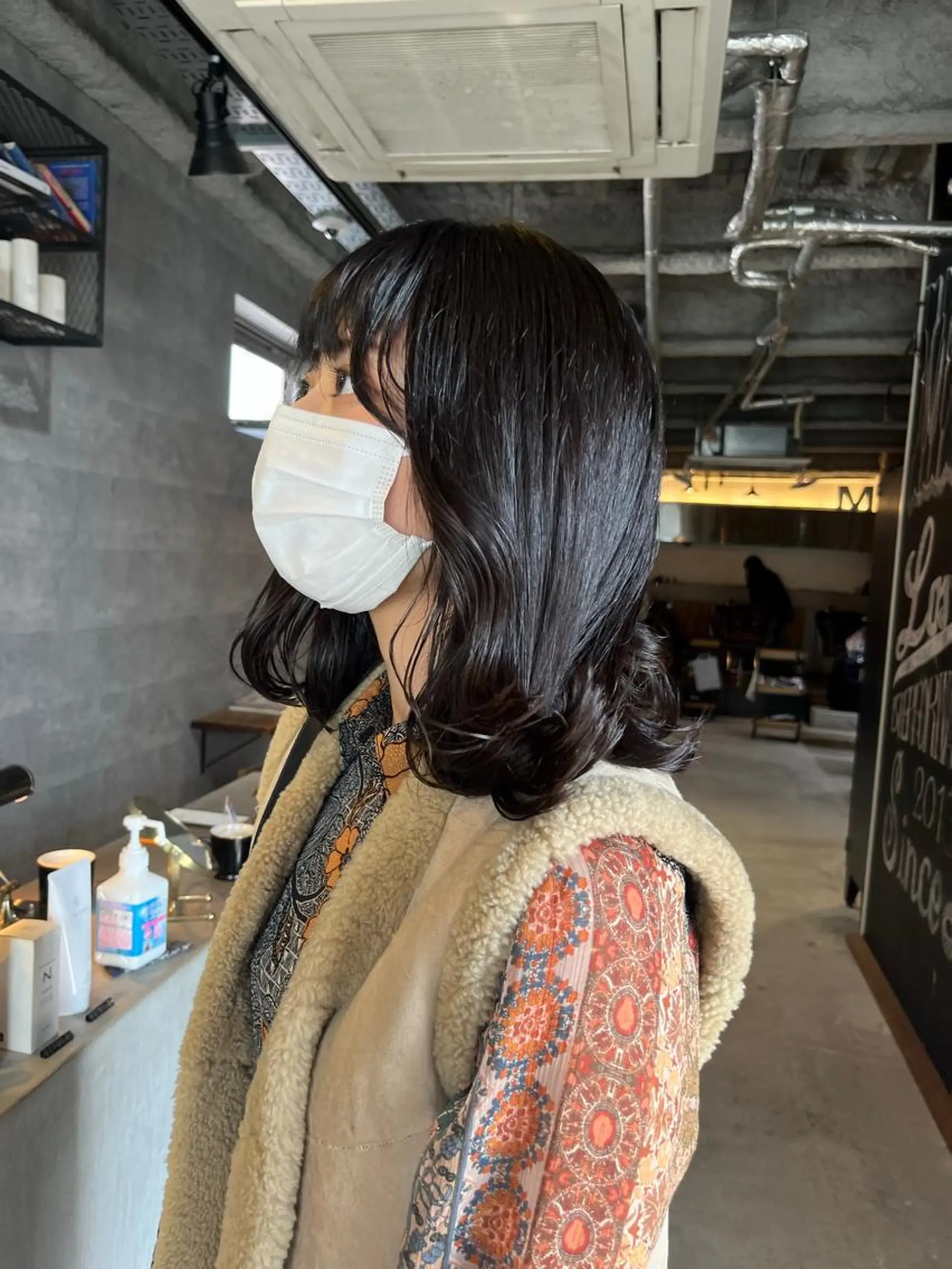 ミディアム くびれヘア the OSCAR所属・韓国ヘアスタイリスト Harukaのヘアスタイル