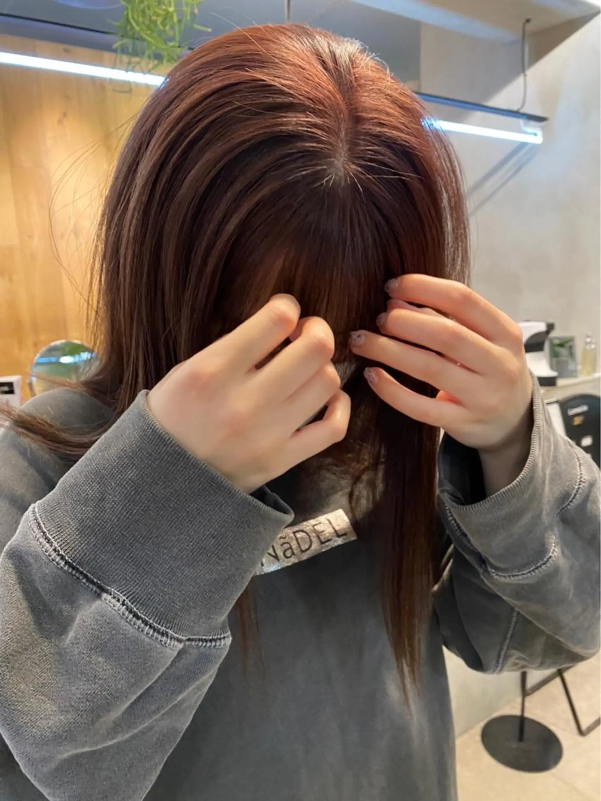 セミロング カラー REINA☁️透明感 カラー/ぷつっと♡のヘアスタイル