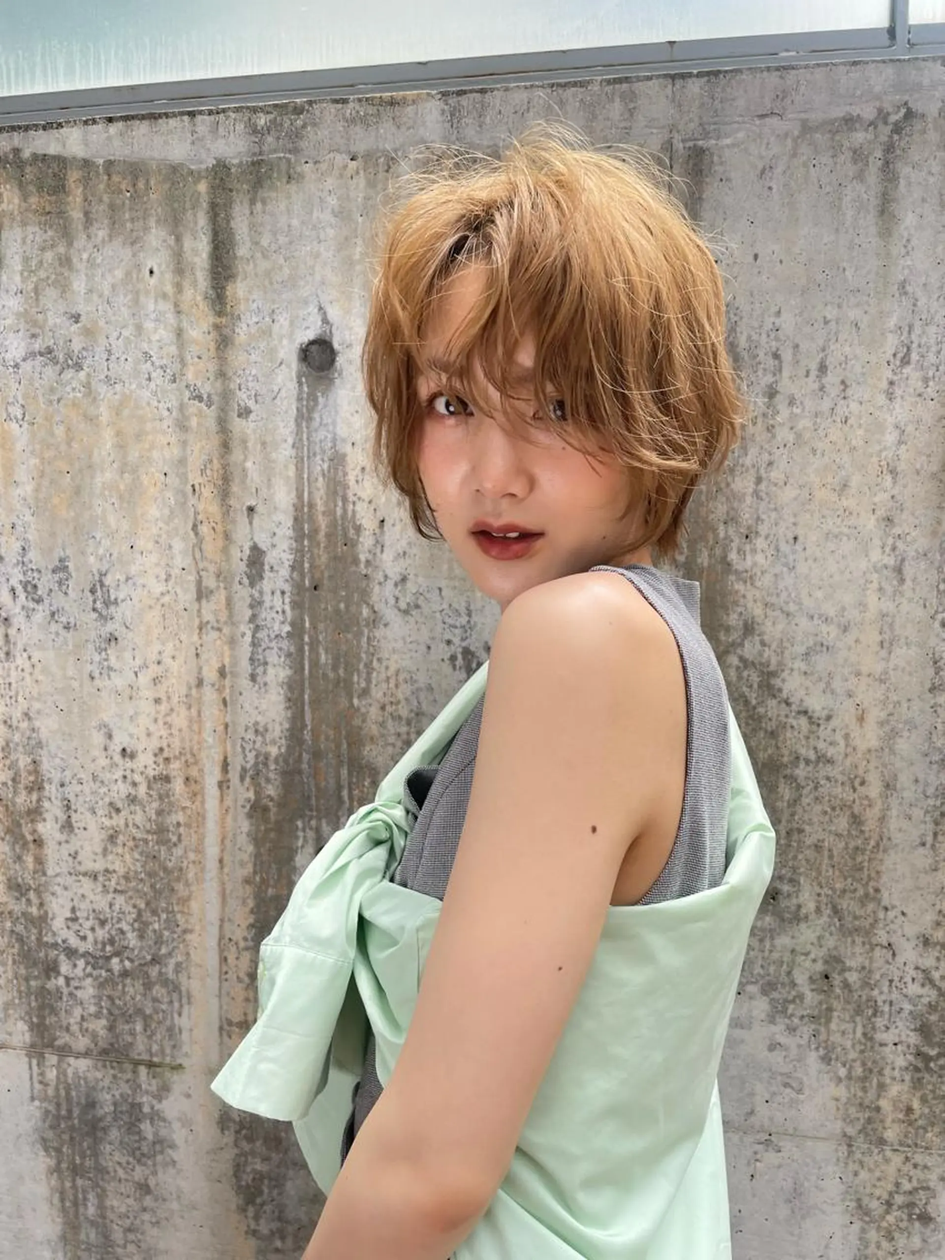 ショート カラー カット ヘアカラー トリートメント ショート/ボブ専門 宮脇美奈/南船場のヘアスタイル