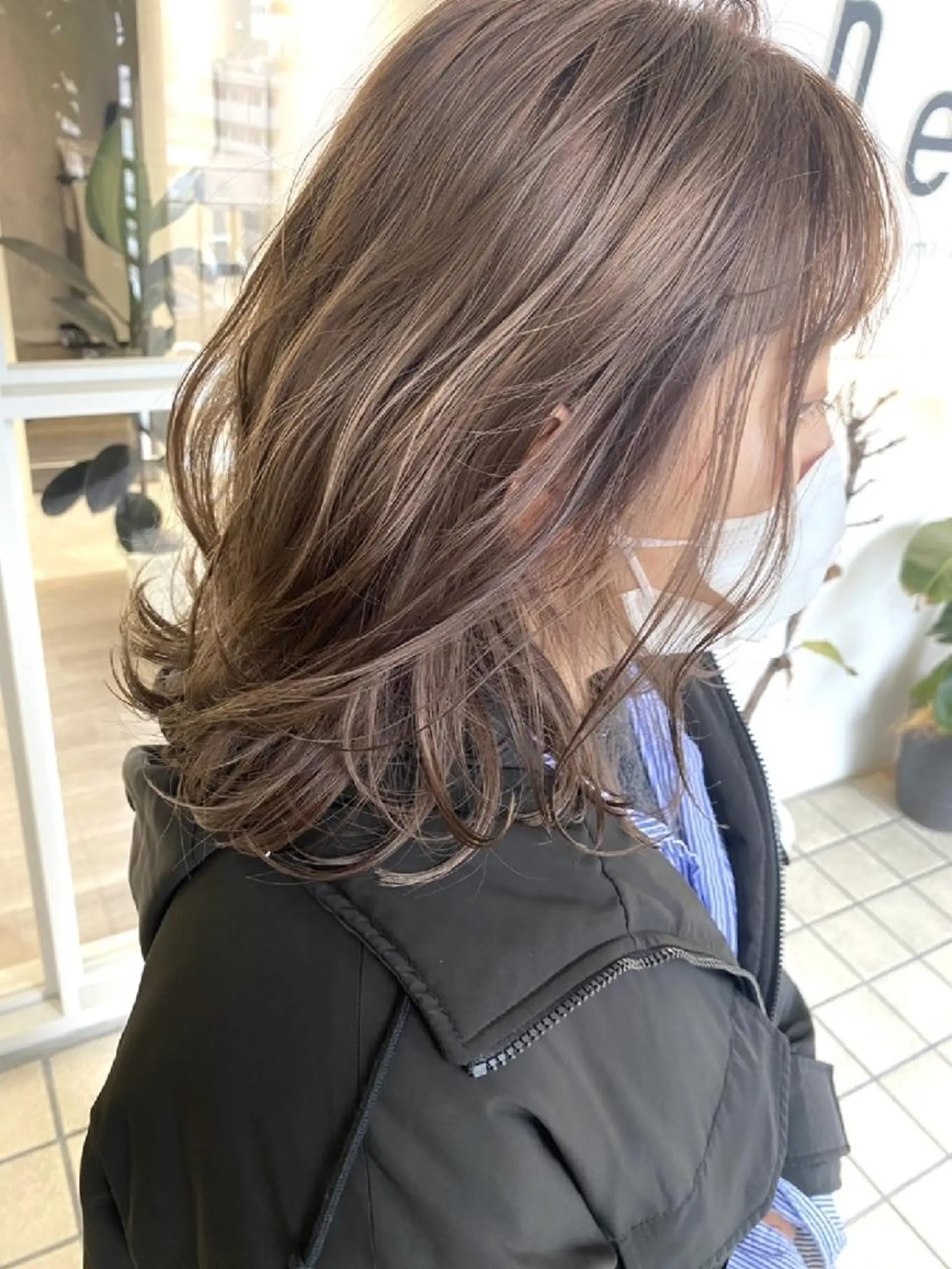 セミロング カラー アディクシーカラー ブリーチ トリートメント ﾒﾝｽﾞ＆ｼｮｰﾄ LEA山村真史のヘアスタイル