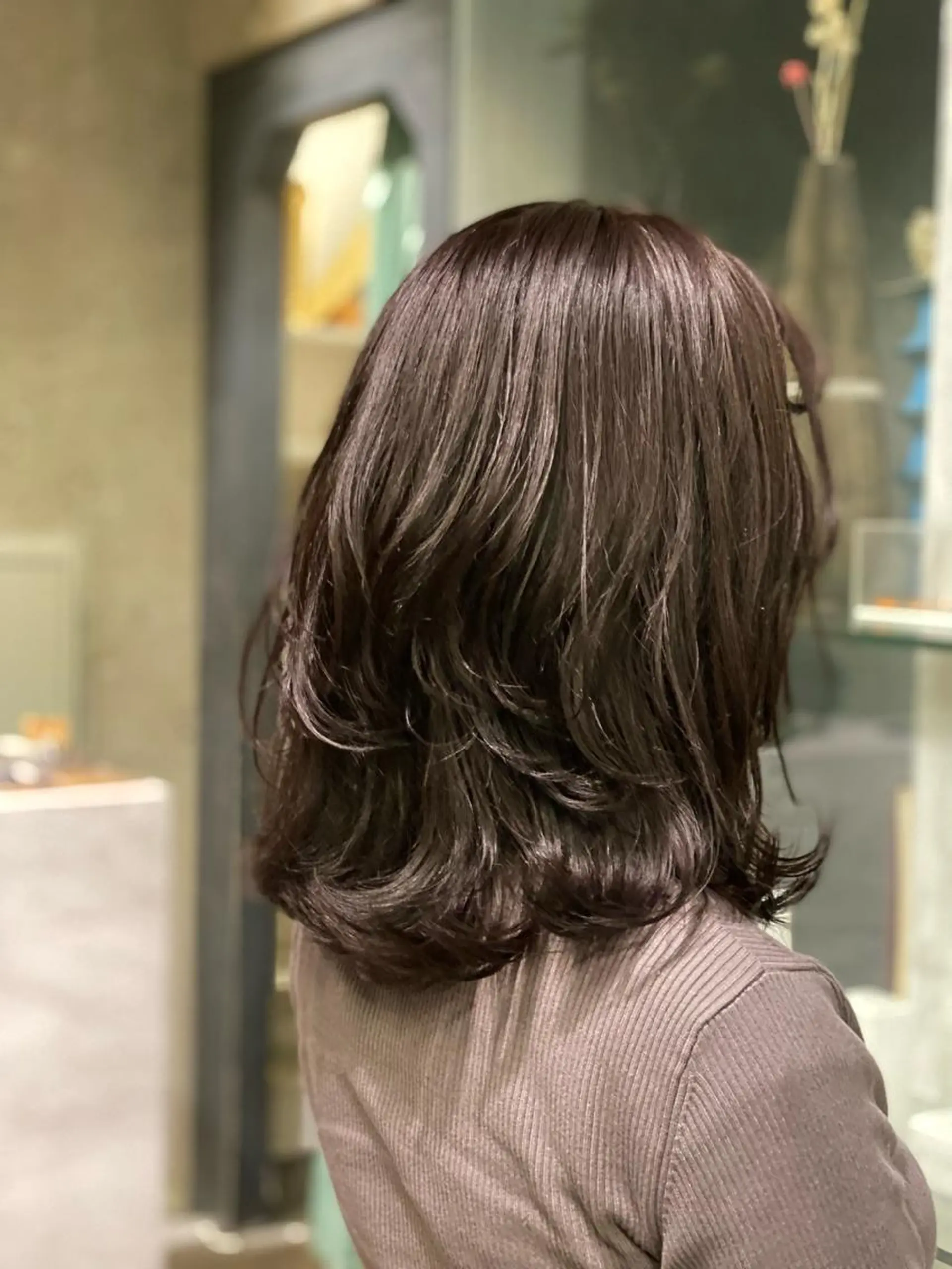 ミディアム カラー 透明感カラー ROBBY所属・松井美樹/似合わせ ガーリー・韓国のヘアスタイル