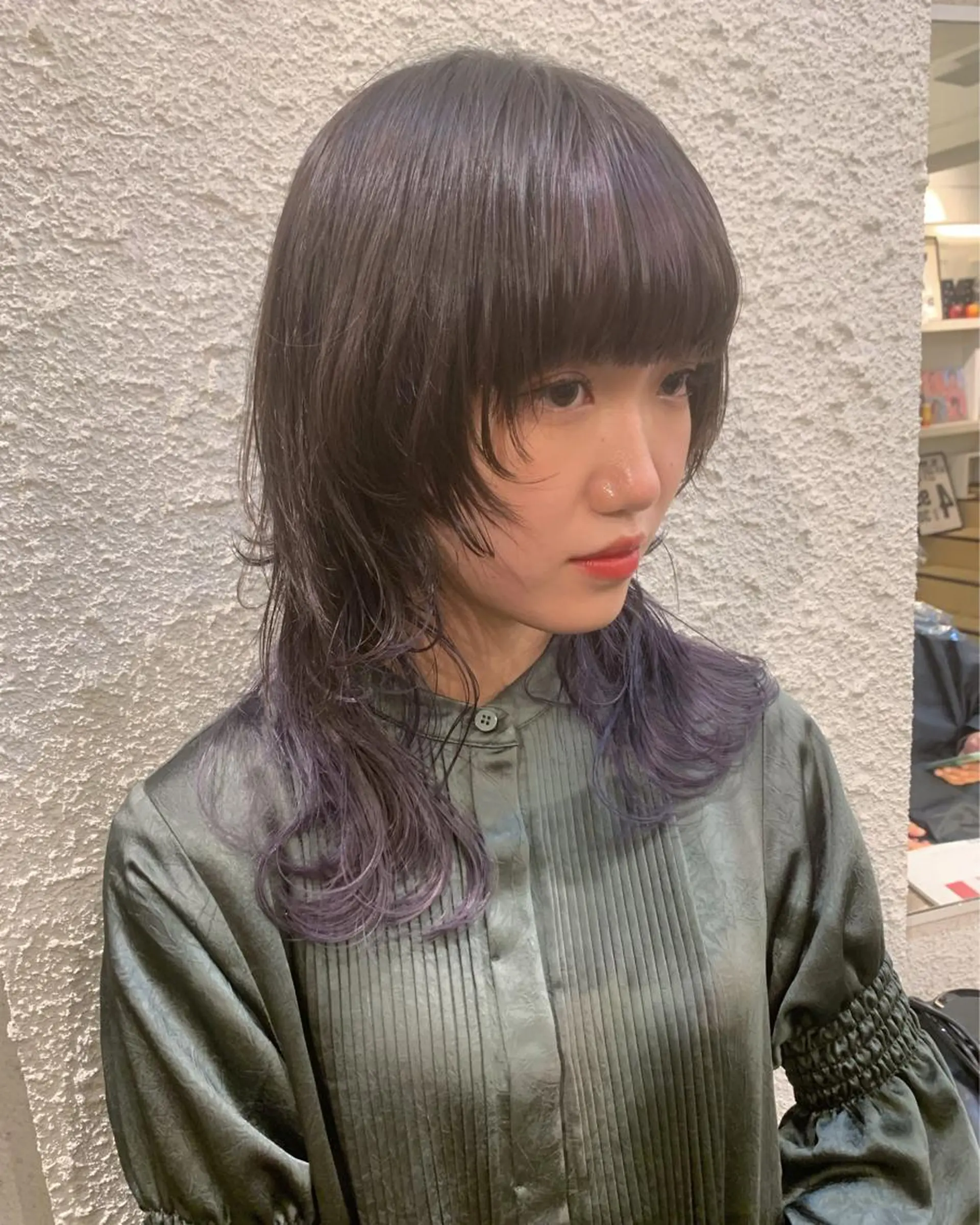 ロング ブリーチ/ウルフ ハッシュカット/石山のヘアスタイル