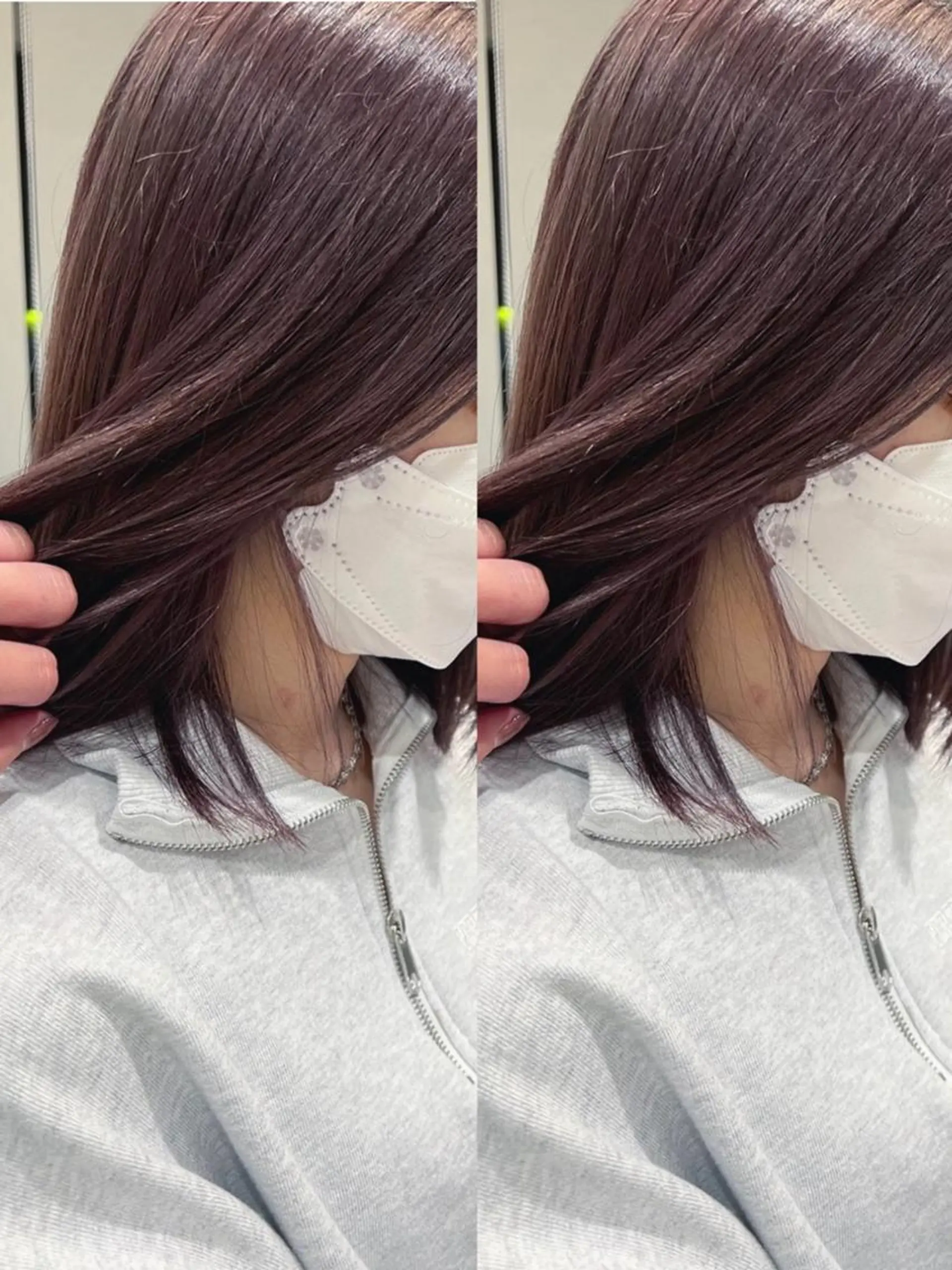 ミディアム カラー カット ヘアカラー トリートメント TELA HAIRのヘアスタイル