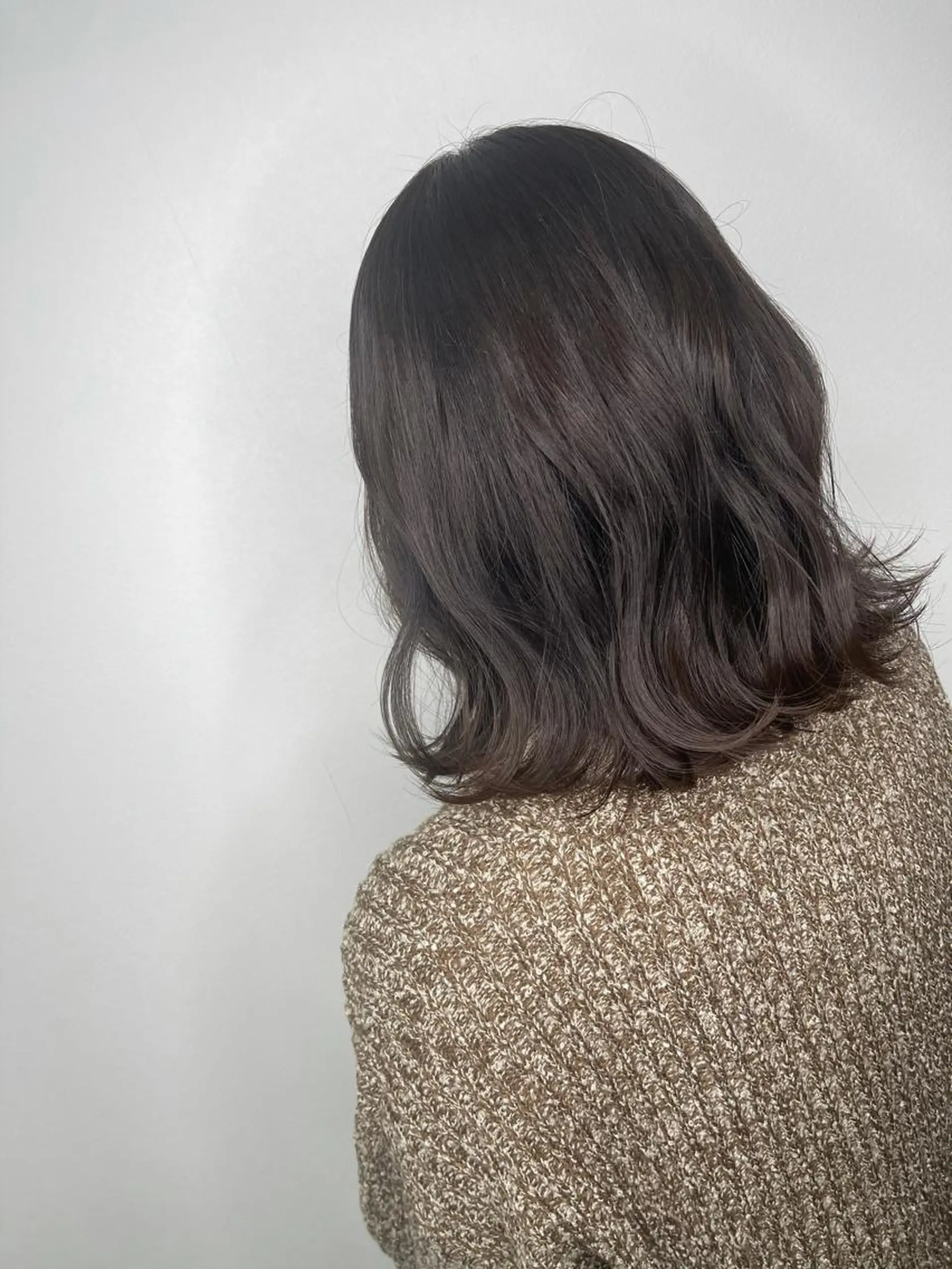 ミディアム カラー カット ヘアカラー トリートメント &chaLme   心斎橋所属・emi/髪質改善/ 韓国風/艶カラーのヘアスタイル