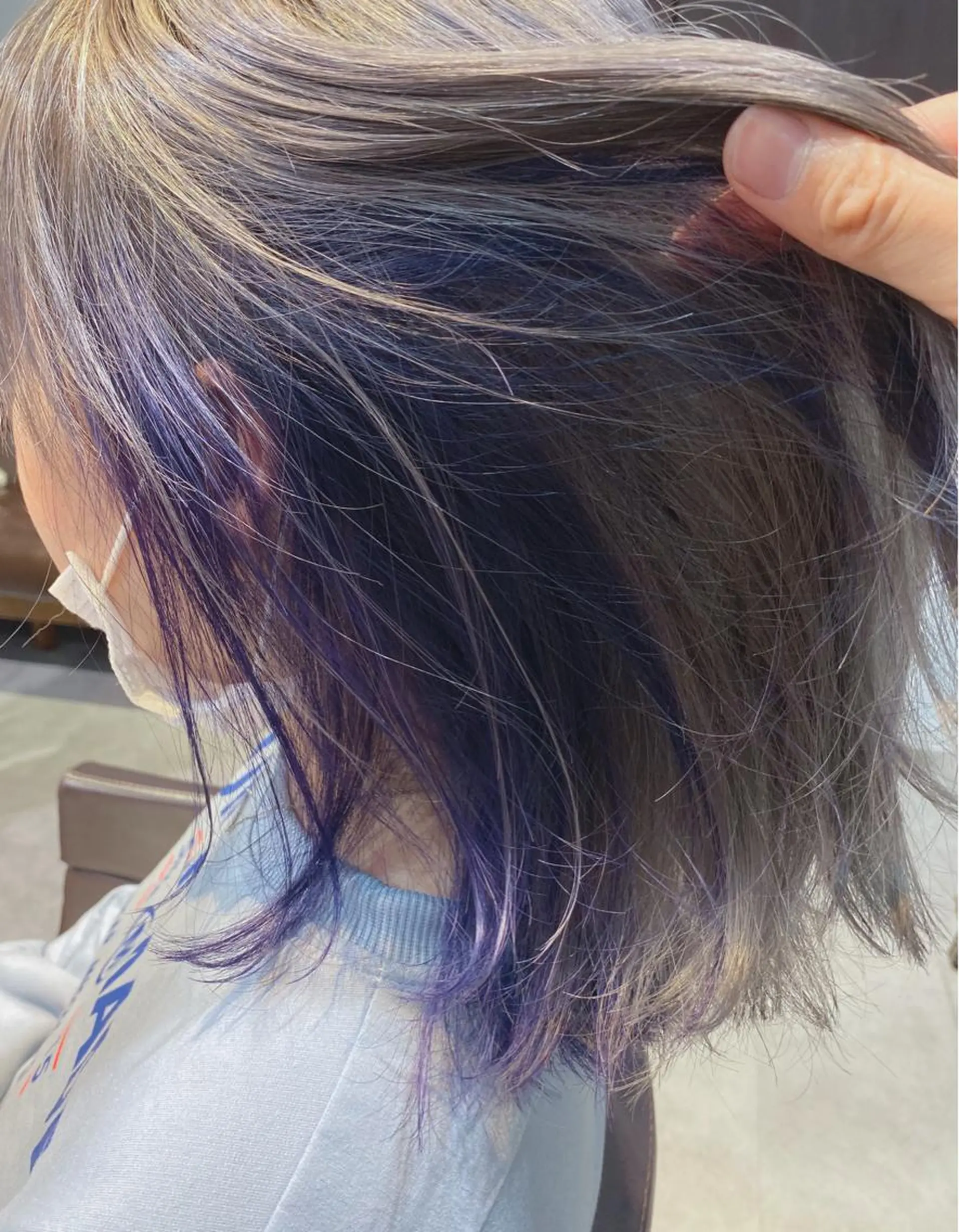 ミディアム パープルカラー AUBEHAIRpeony所属・山形酸性ストレート 古川✂︎のヘアスタイル