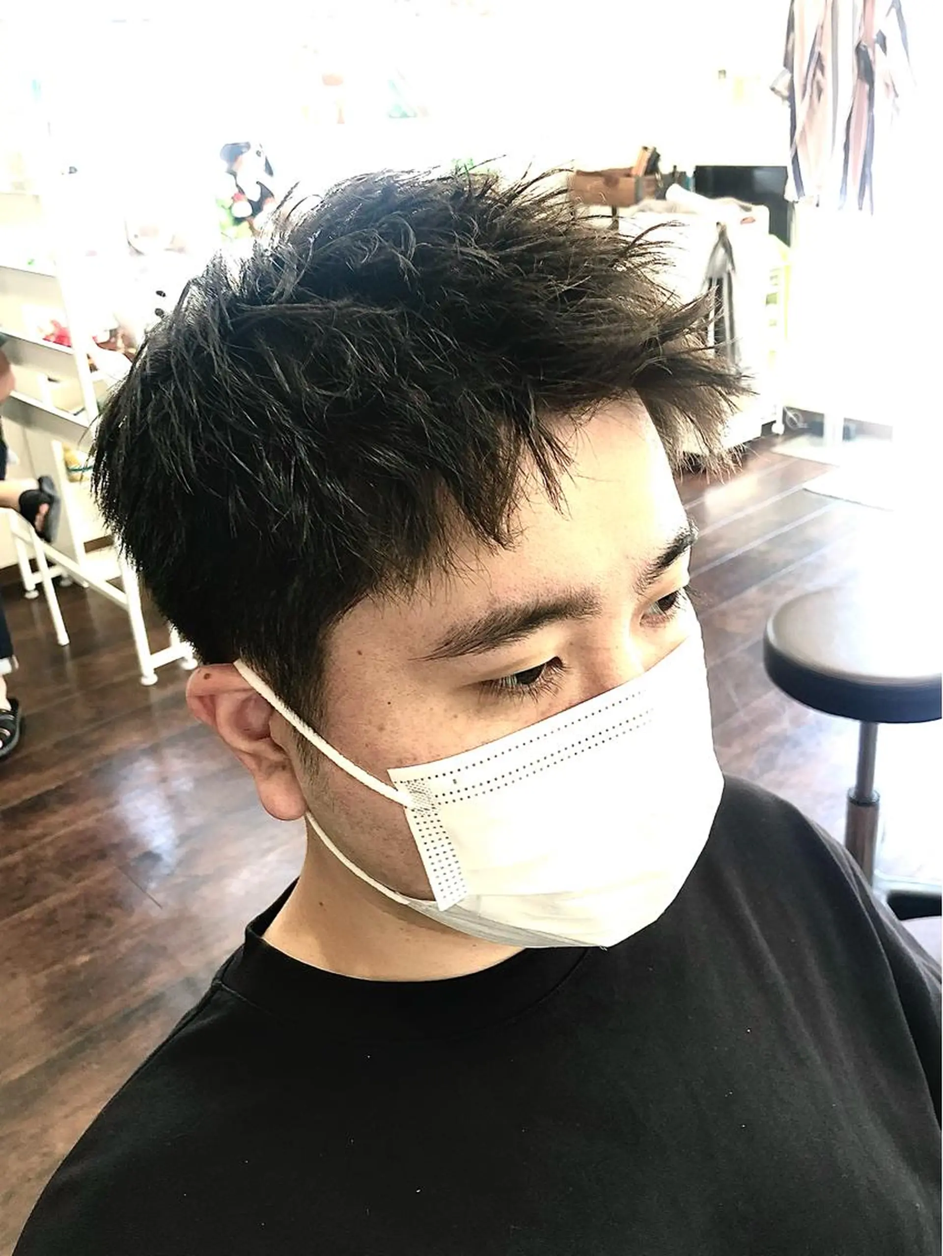 ショート パーマ メンズ フェードカット メンズパーマ スキンフェード メンズツイストパーマ ツイストパーマ share salon n'est-ce pa(シェアサロン　ネセパ)所属・men's特化　石井 貴章のヘアスタイル