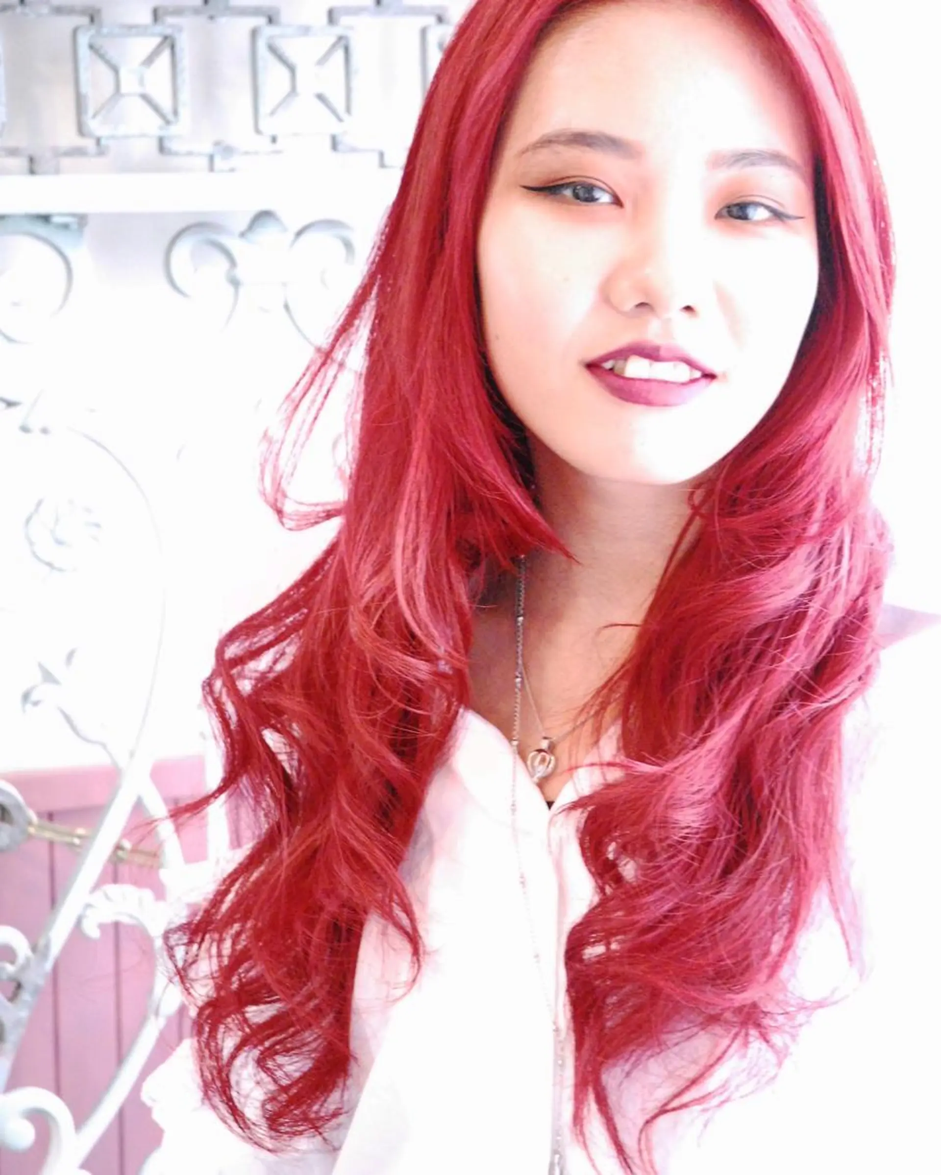 ロング カラー パーマ ヘアアレンジ ブリーチ ヘアカラー ヘアセット 表参道Lise おおいしおりのヘアスタイル