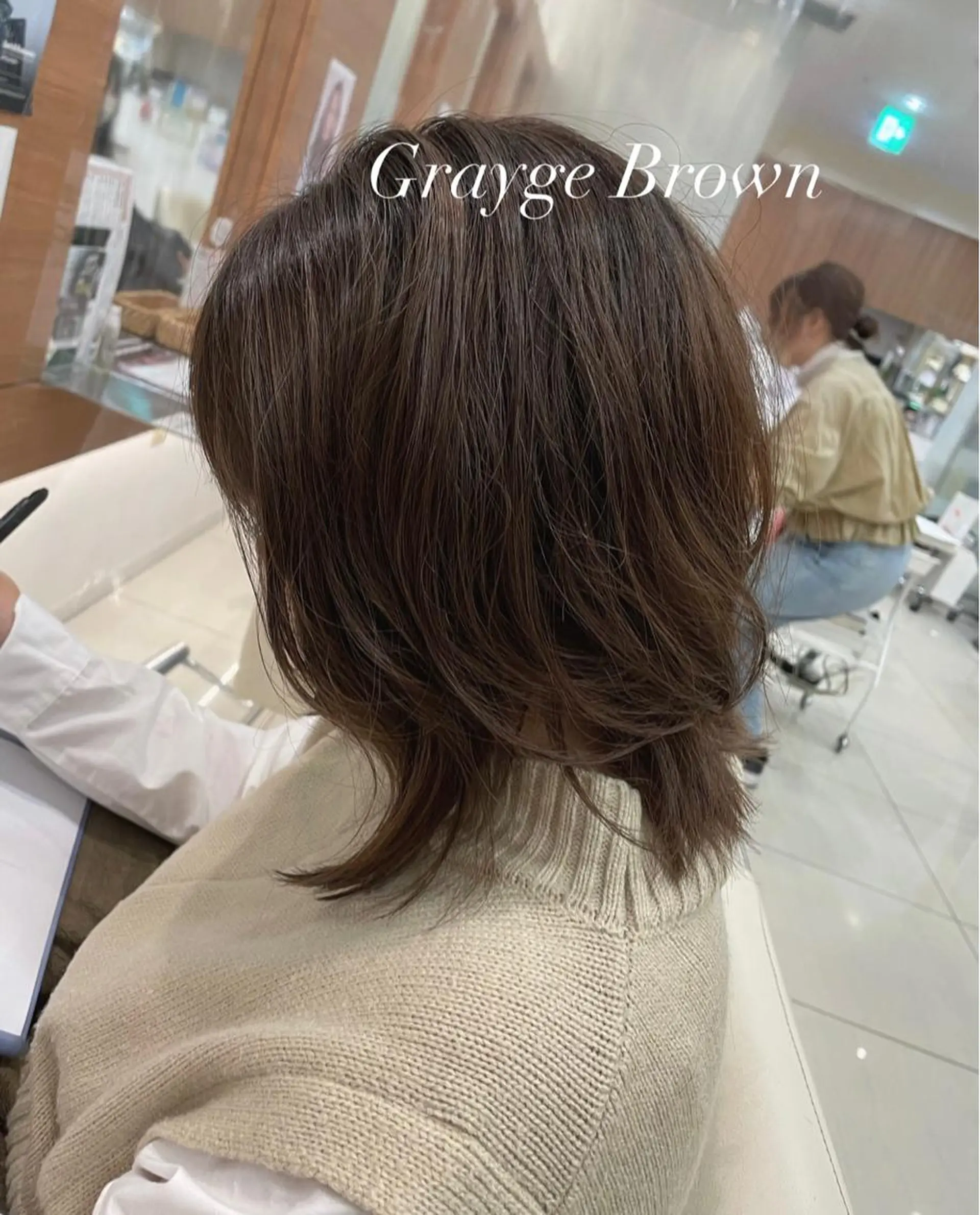 ミディアム カラー ブラウンカラー グラデーションカラー グレージュ カット ヘアカラー トリートメント たつみ ひかる🧸のヘアスタイル