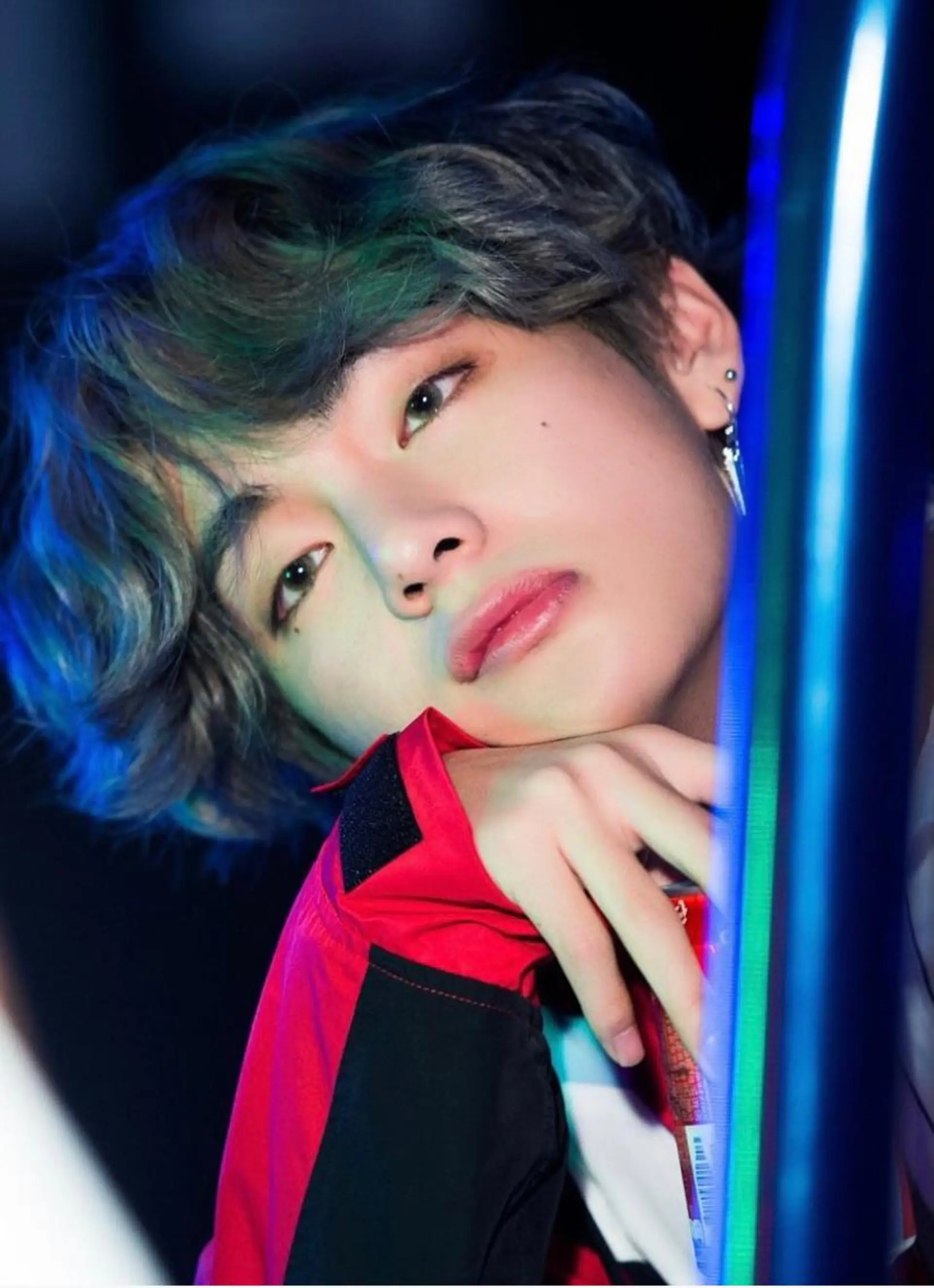 メンズ レイヤー/柔色 カラー/SAkiのヘアスタイル