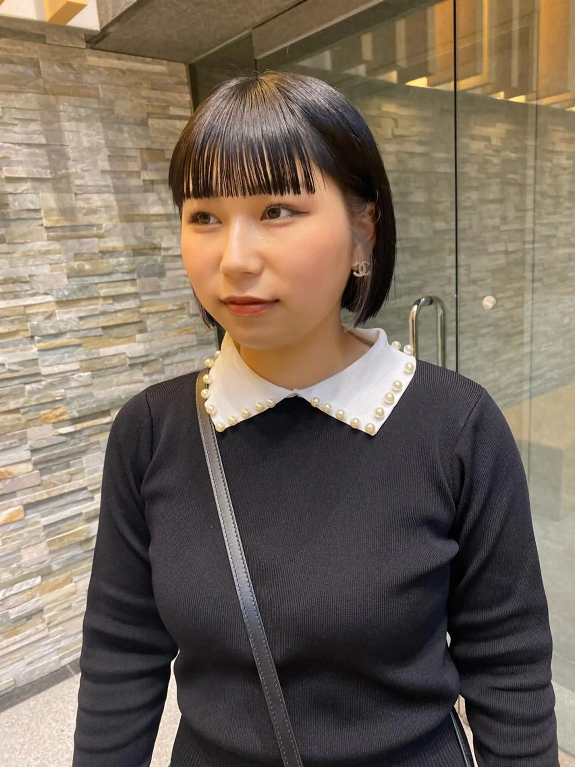 ショート 髪と音処 マトぺ所属・デザインカラー/ボブ ブリーチカラー/ユリのヘアスタイル