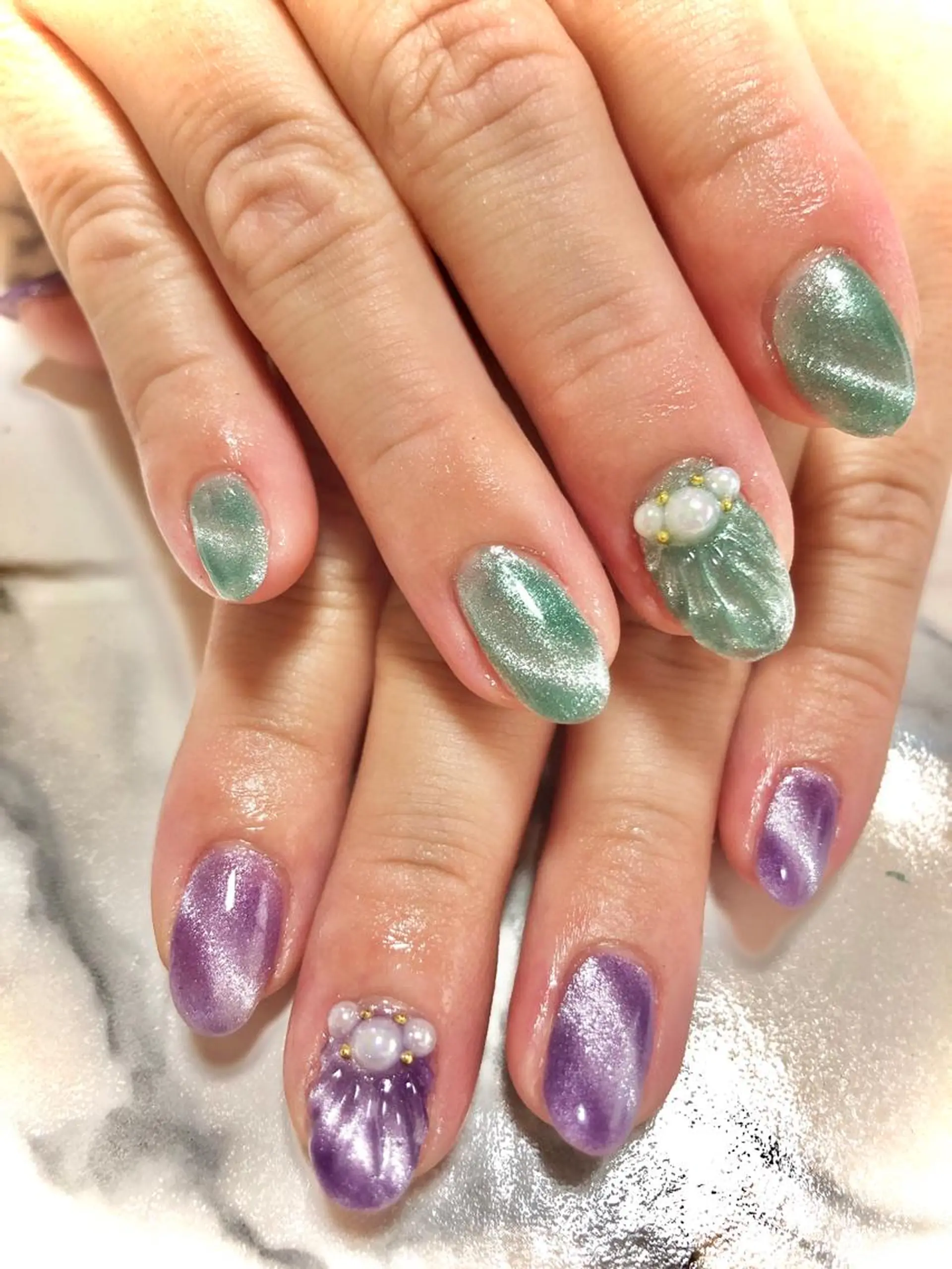 ネイル マグネットネイル 完全個室salon k.nailのネイルデザイン