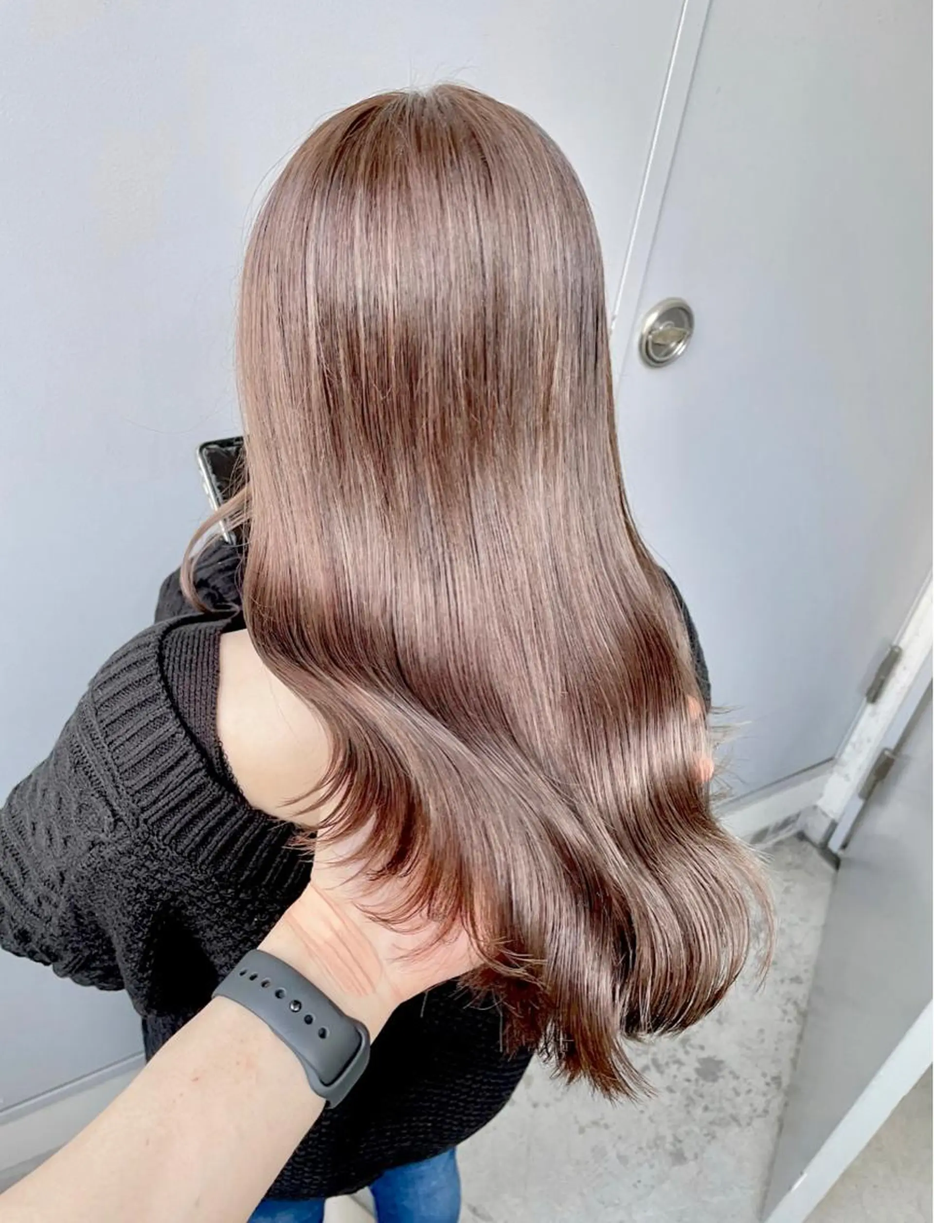 ロング カラー カット ヘアカラー トリートメント ヘッドスパ ヘアセット ベージュカラー💖 やすひろのヘアスタイル