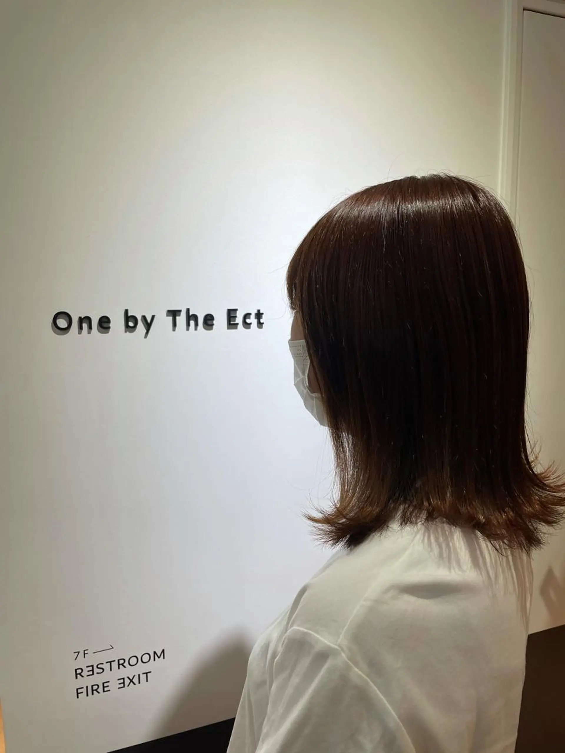 ミディアム One By The Ect所属・ショート/脱白髪染め ☆宇﨑悠実のヘアスタイル