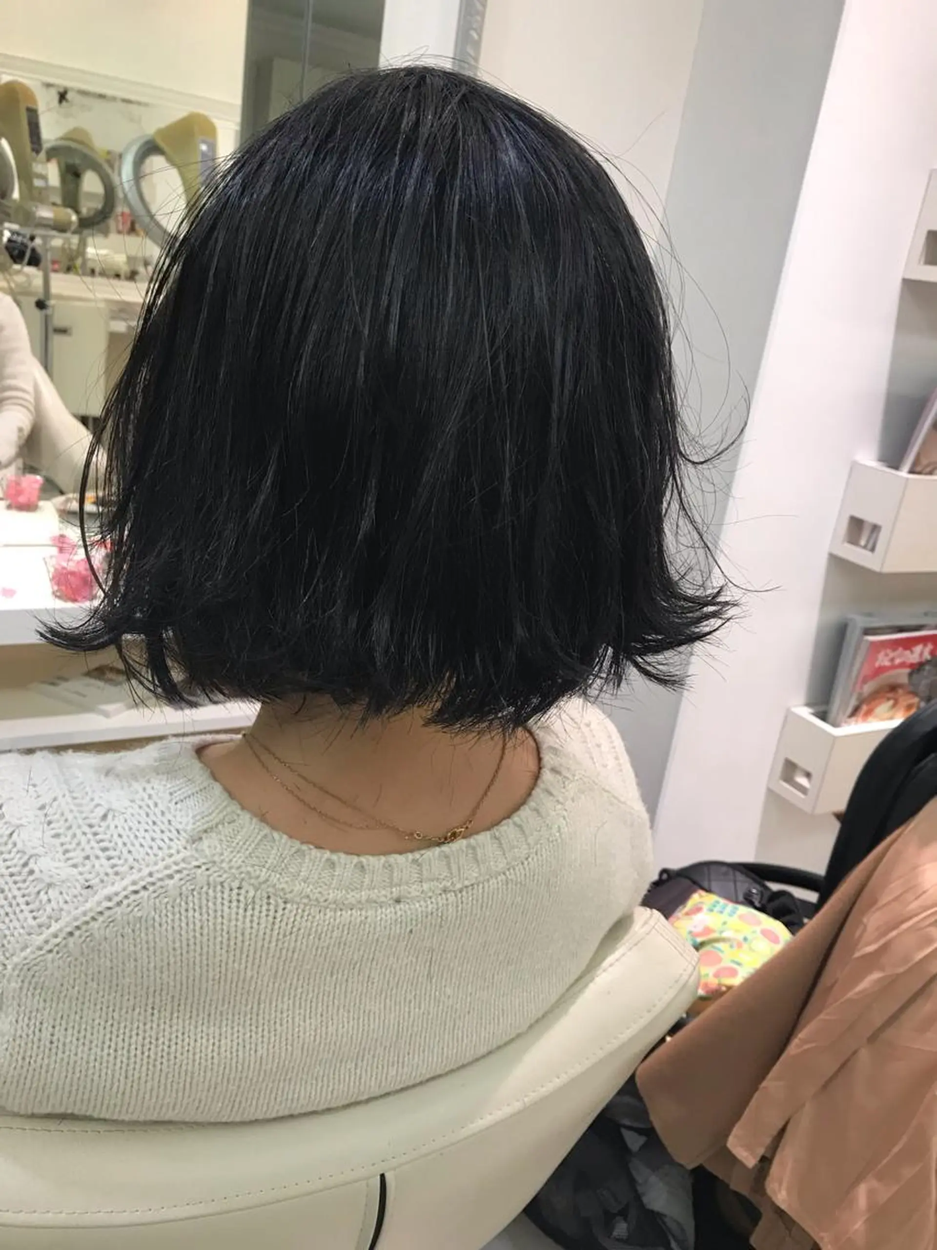 ミディアム 外ハネヘア クリーピー　オーナー 福田 将太のヘアスタイル