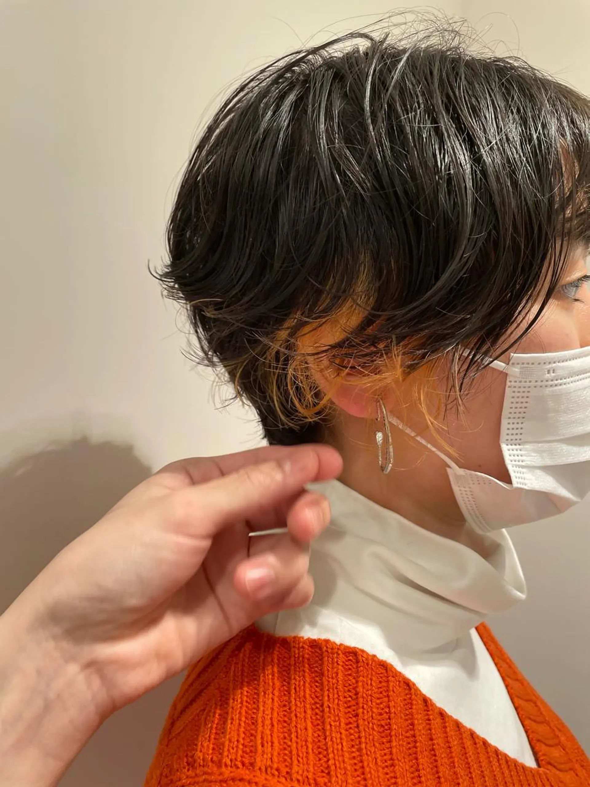 ミディアム カラー パーマ メンズ 吉田一輝 外国人パーマのヘアスタイル