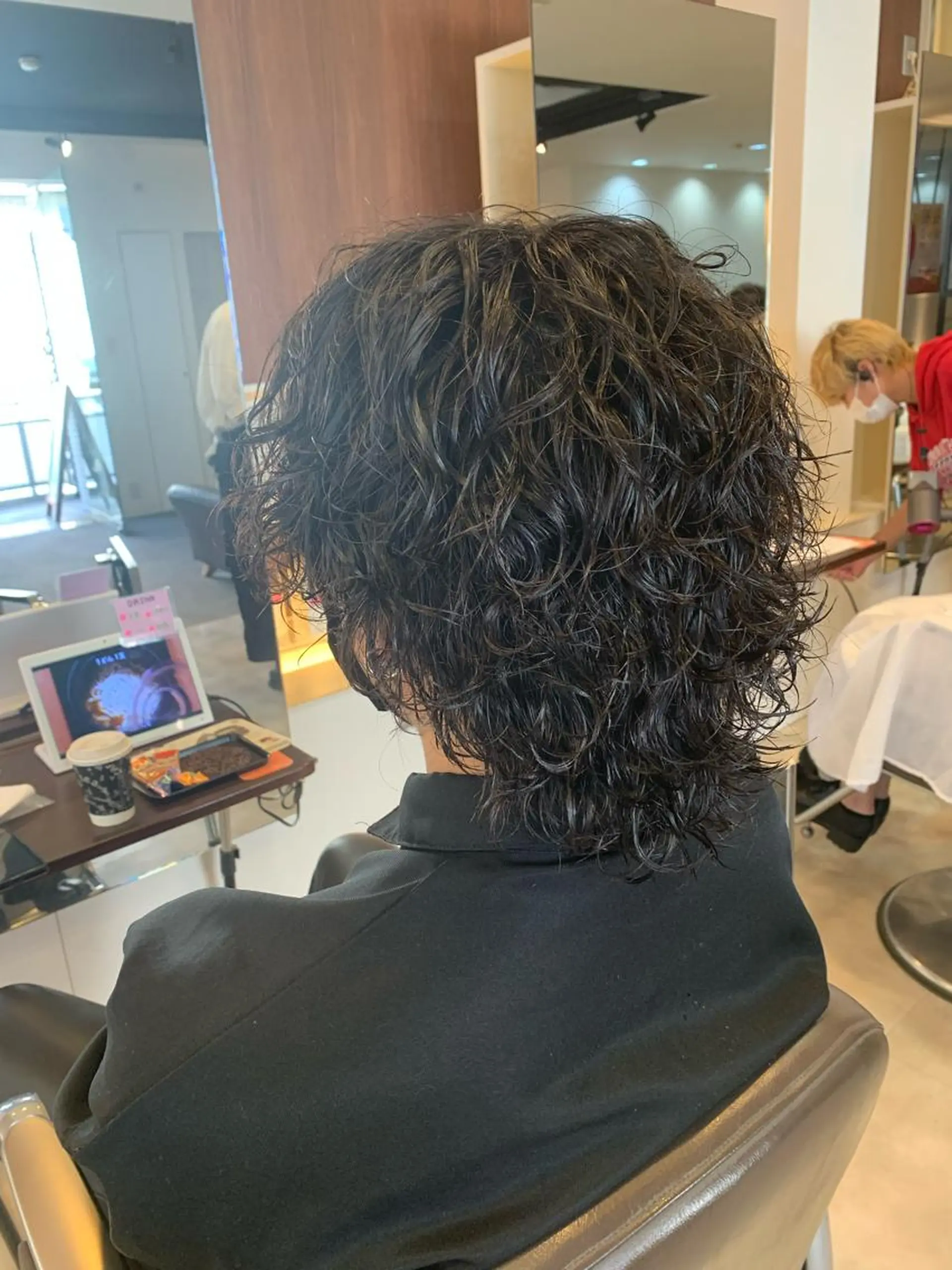 セミロング メンズ メンズパーマ/難波/ 心斎橋　室園亮佑のヘアスタイル