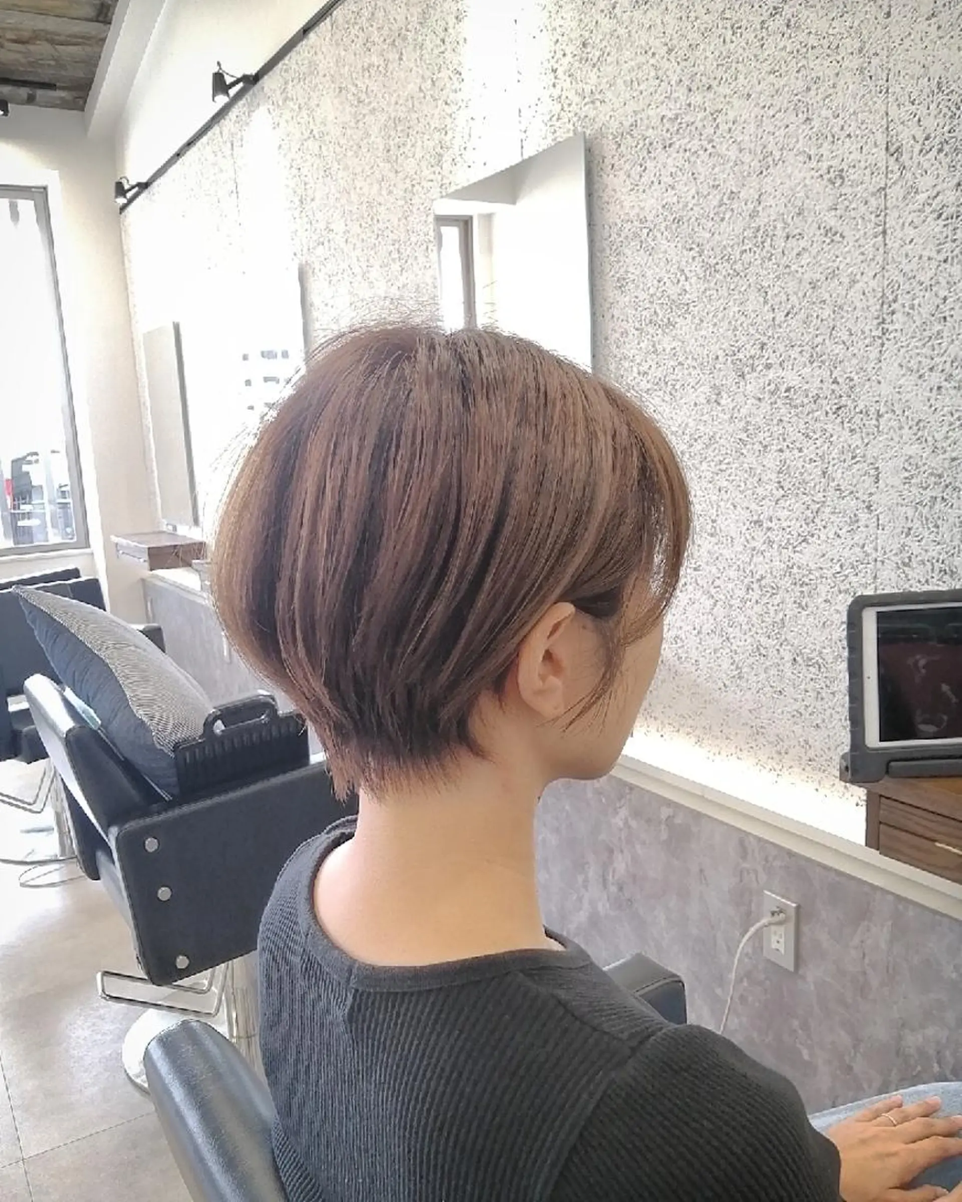 ショート カラー パーマ ヘアアレンジ メンズ ネイル キッズ マツエク・マツパ カット ヘアカラー トリートメント ペスカ豊崎店　沖縄所属・ショート指名No.1 店長　清水のヘアスタイル