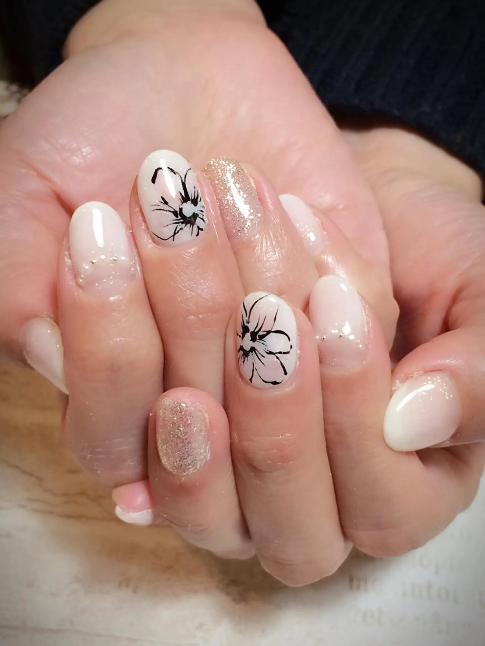 ネイル フラワーネイル ニュアンスネイル jdn kayokoのネイルデザイン