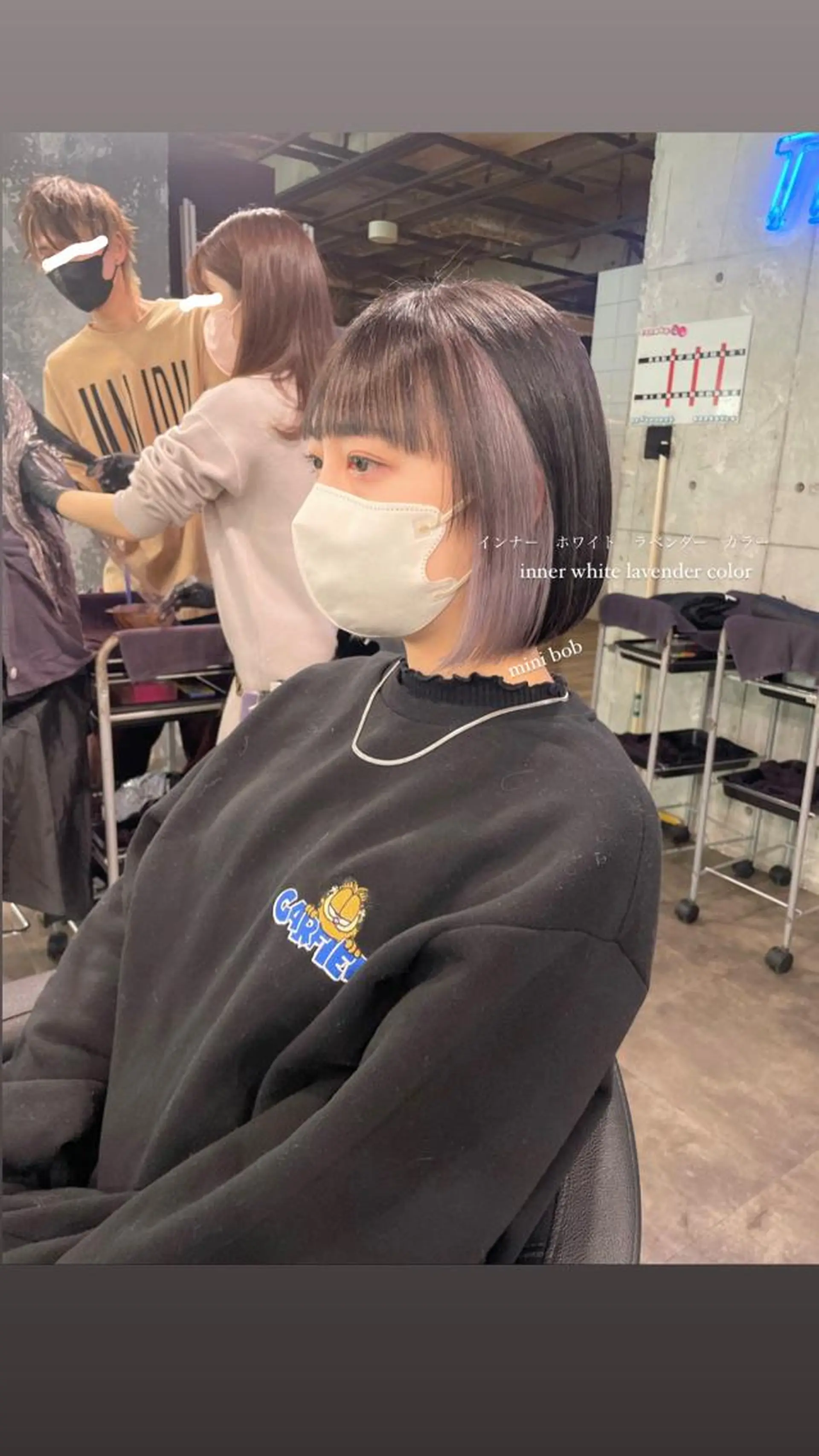 ショート カラー パーマ ヘアアレンジ メンズ キッズ ネイル マツエク・マツパ アイブロウ 透明感カラー・レイヤ ー🎀amika🎀のヘアスタイル