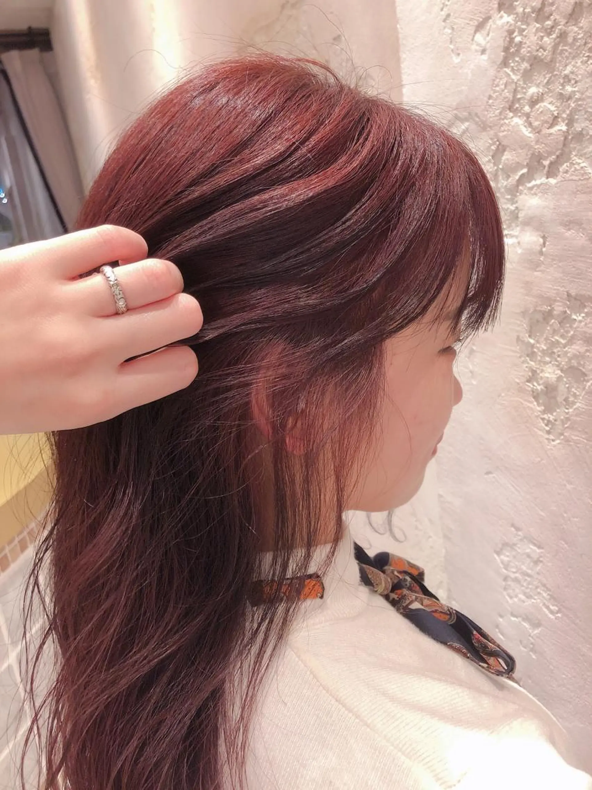 ミディアム カット ヘアカラー トリートメント 代表山口ひな 髪質改善のプロのヘアスタイル