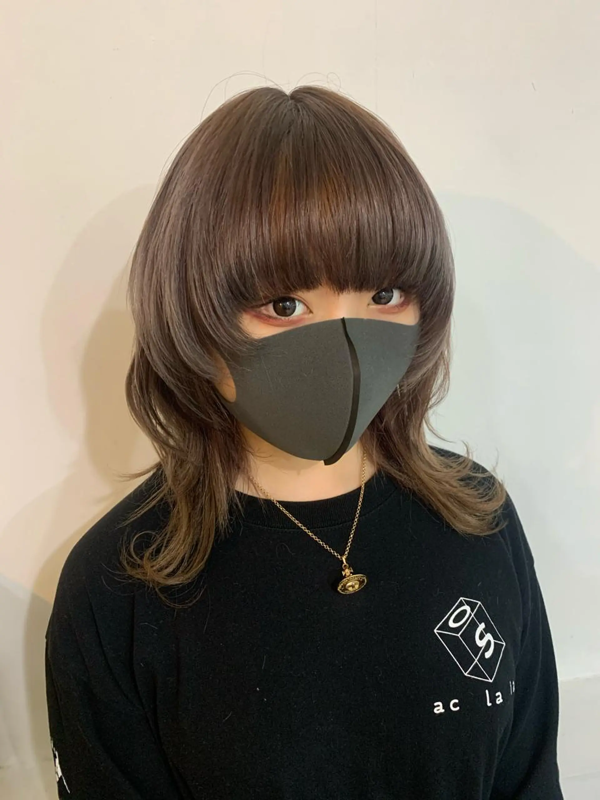 ミディアム 小顔カット ウルフカット カット nico  原宿所属・nico【代表】 市川　拓也のヘアスタイル