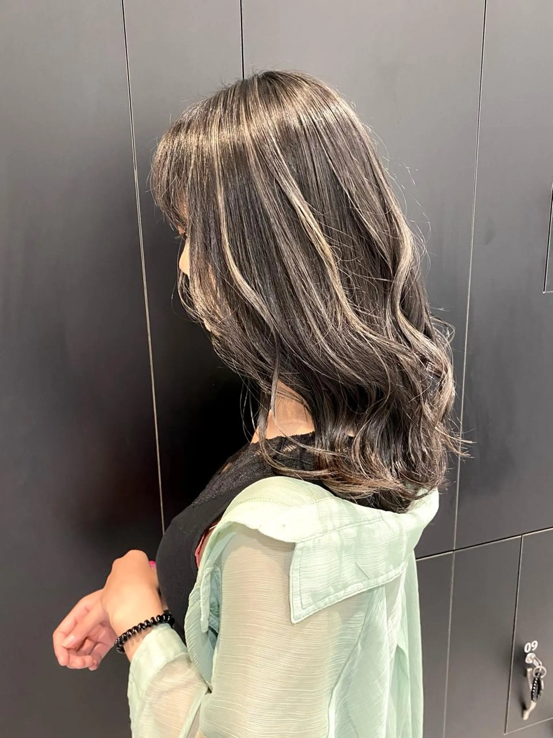 セミロング カラー パーマ ヘアアレンジ 髪質改善水素TR× レイヤーカット/熊澤のヘアスタイル