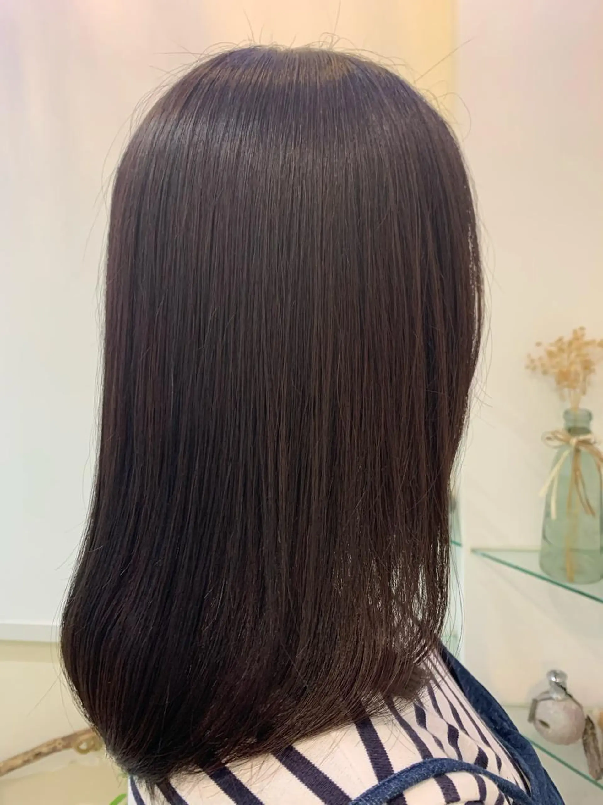 カラー ブリーチしない暖色 カラー🥀杉 優菜のヘアスタイル