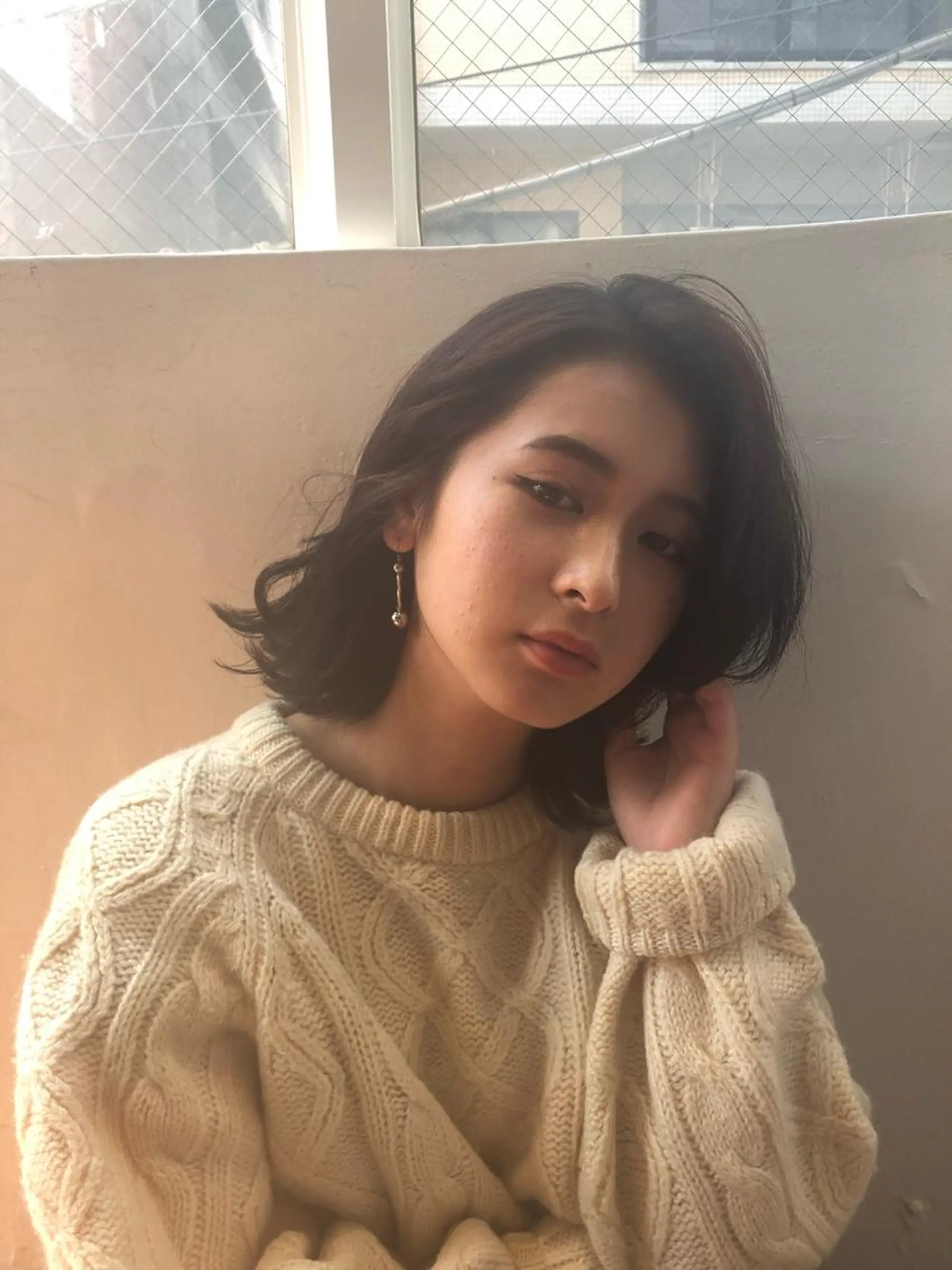 ミディアム カラー IVORY.所属・🟩白髪ぼかし/ボブ /ショートヘア/大司のヘアスタイル