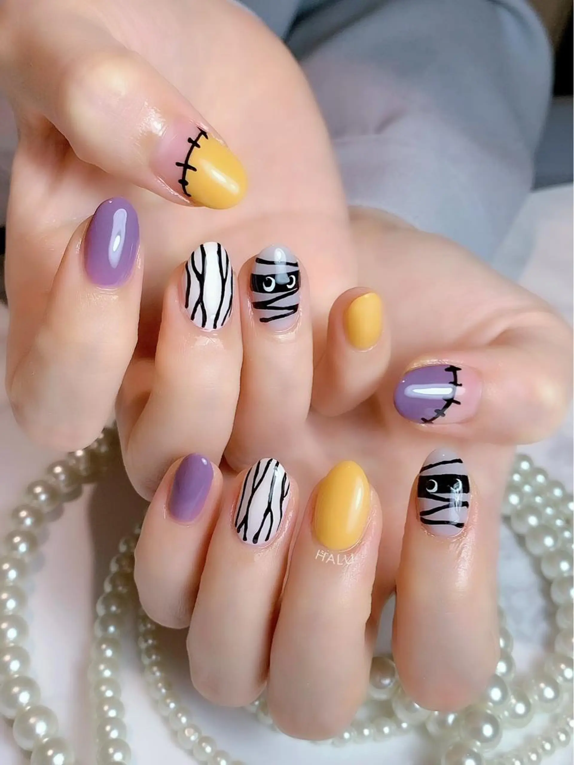 ネイル ハロウィン HALU ハルのネイルデザイン