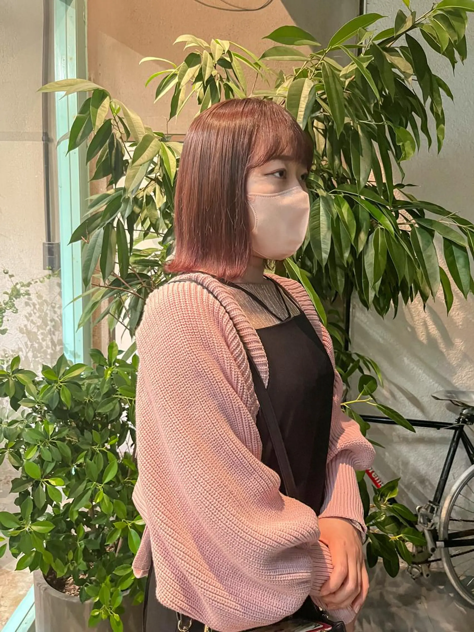 ミディアム カラー ブリーチ ブリーチなしカラー こっくりカラー/艶髪 /amy.山口瑞稀のヘアスタイル