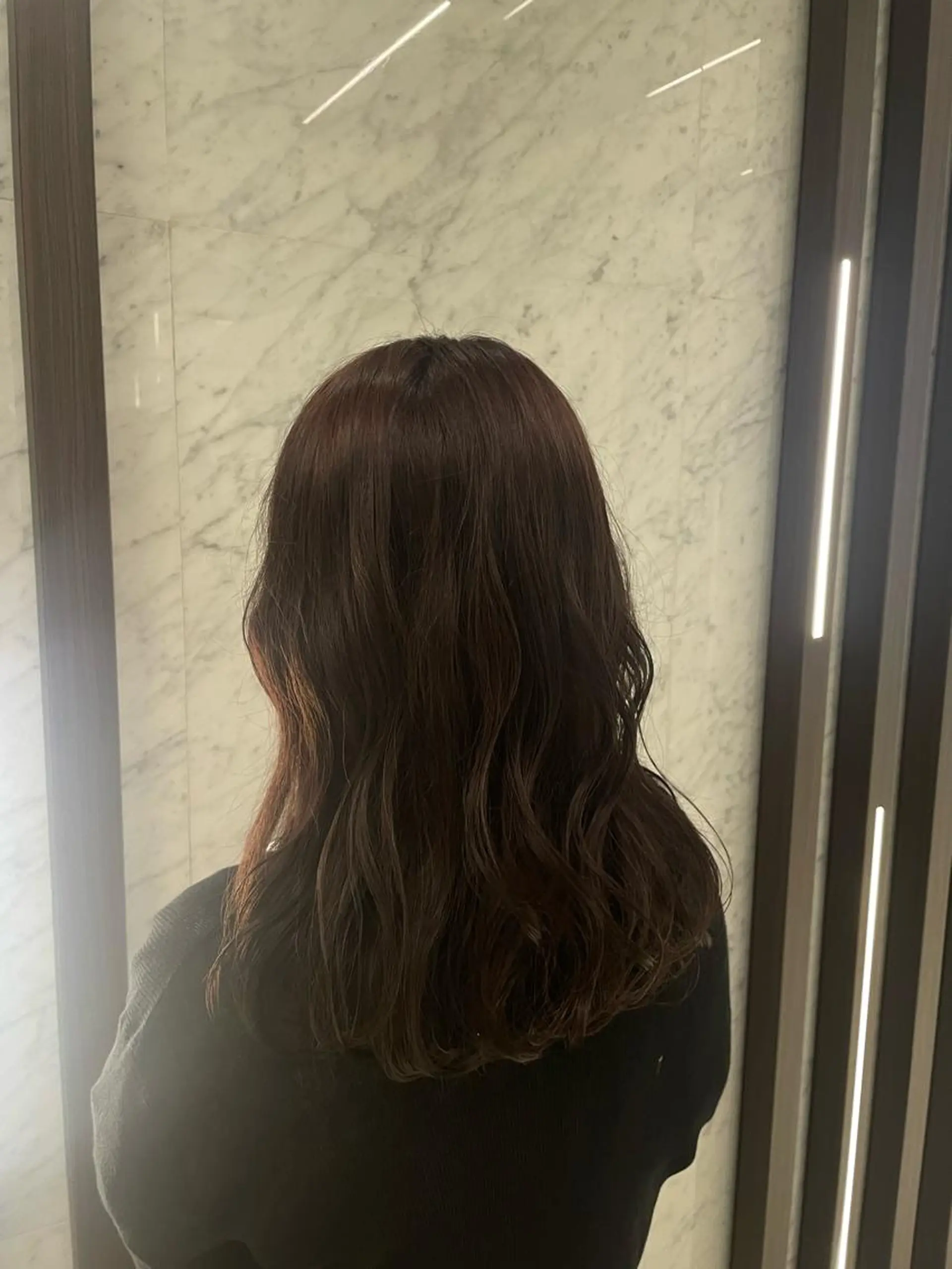 セミロング カラー ラティアンヌイグレック所属・豊中/髪質改善/ レイヤーカットミヅキのヘアスタイル