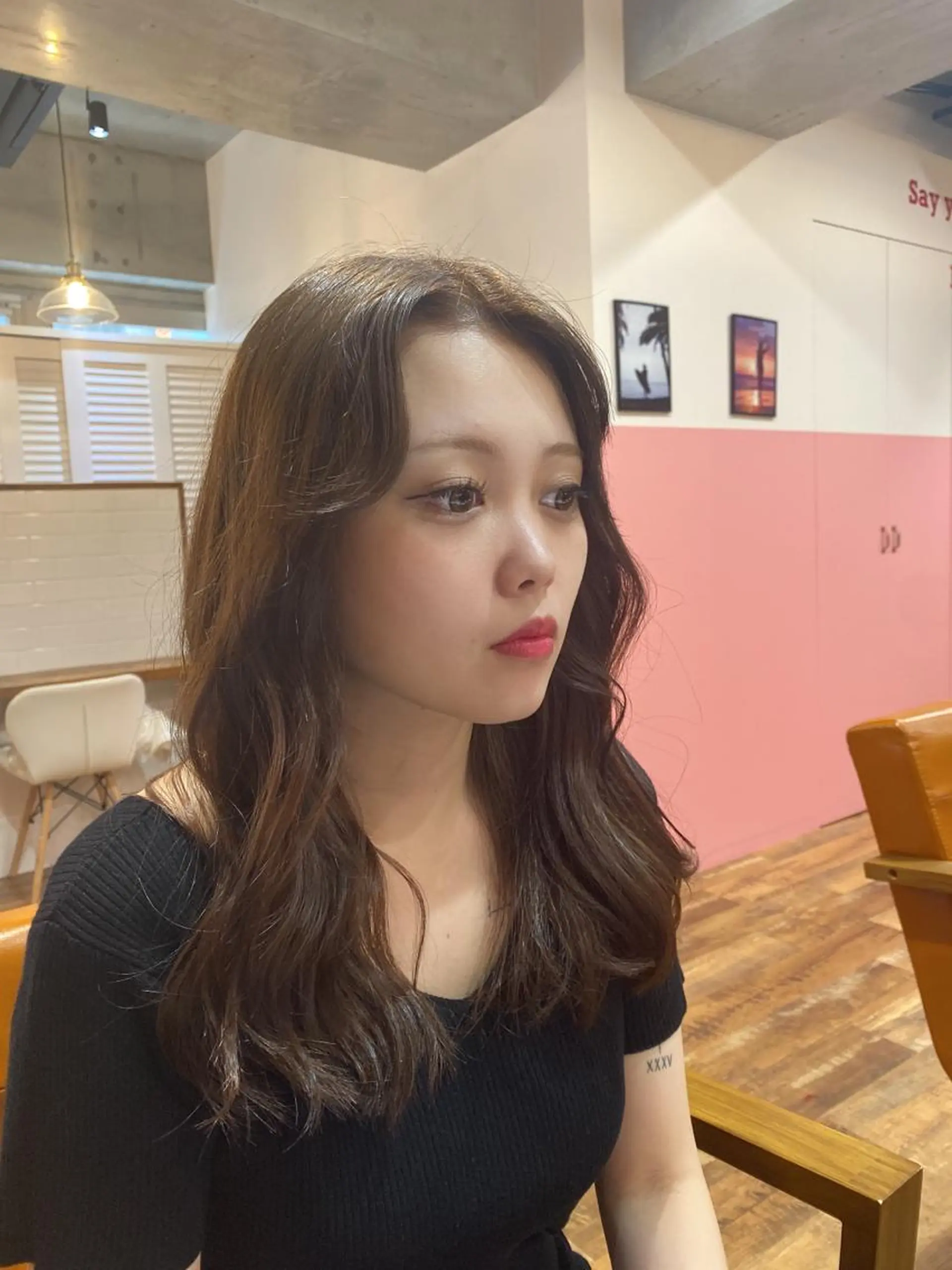 セミロング ヘアカラー トリートメント 🎨デザイン🥇 美髪・艶髪　日暮千敬のヘアスタイル