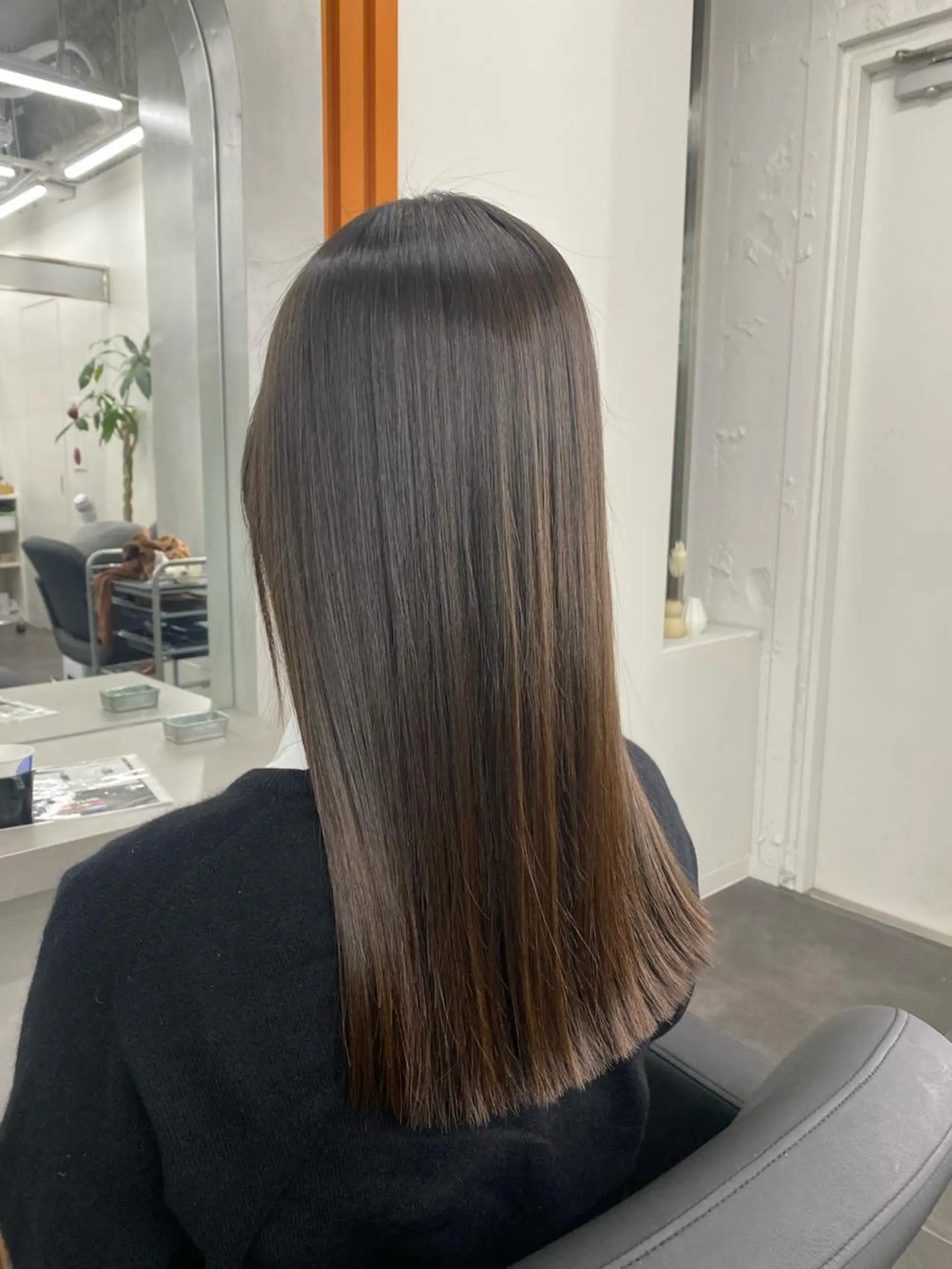 ロング パーマ カット 縮毛矯正 長畑 光紀のヘアスタイル