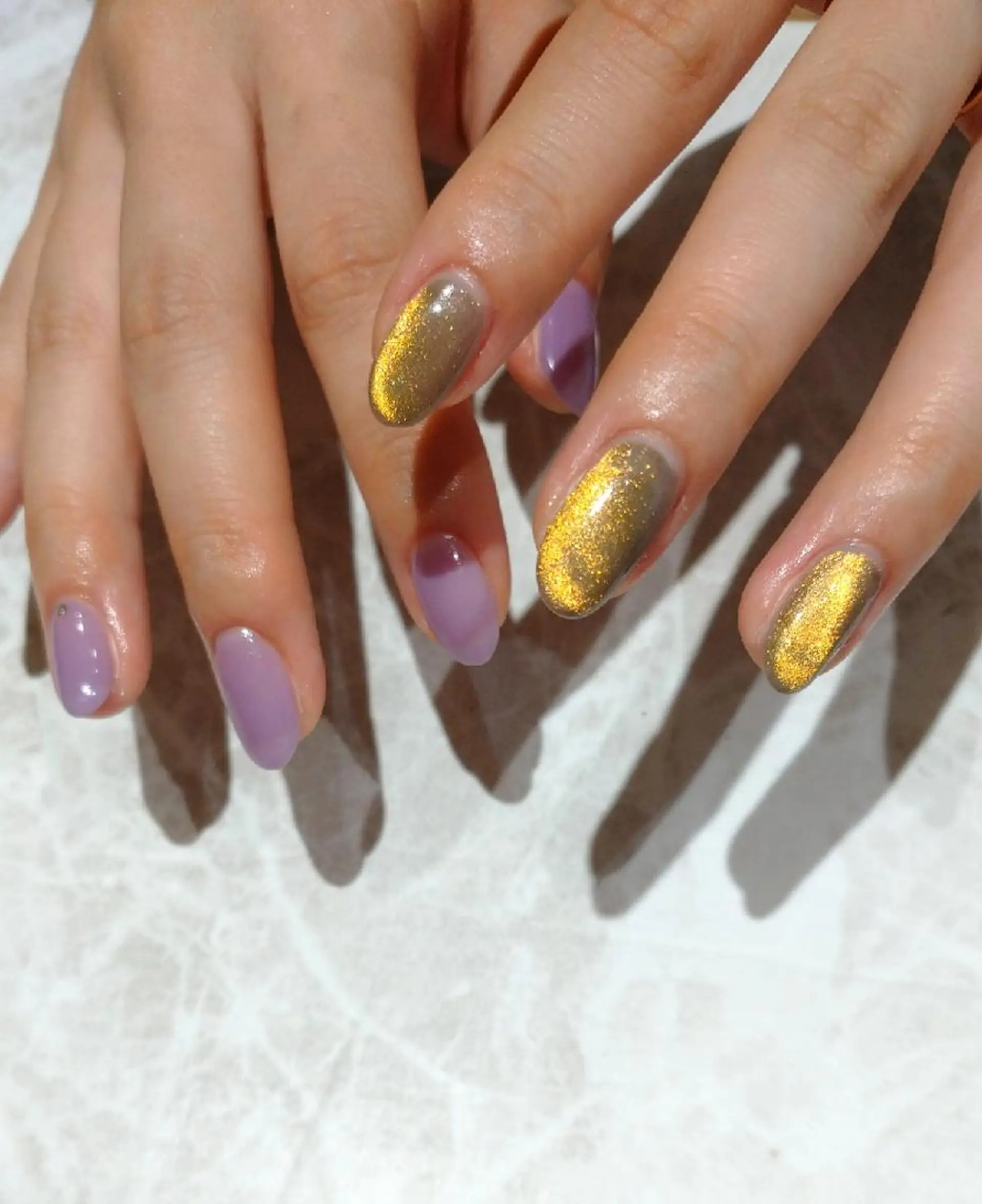 ネイル マグネットネイル ワンカラーネイル ハンドネイル 會田 瑠衣のネイルデザイン