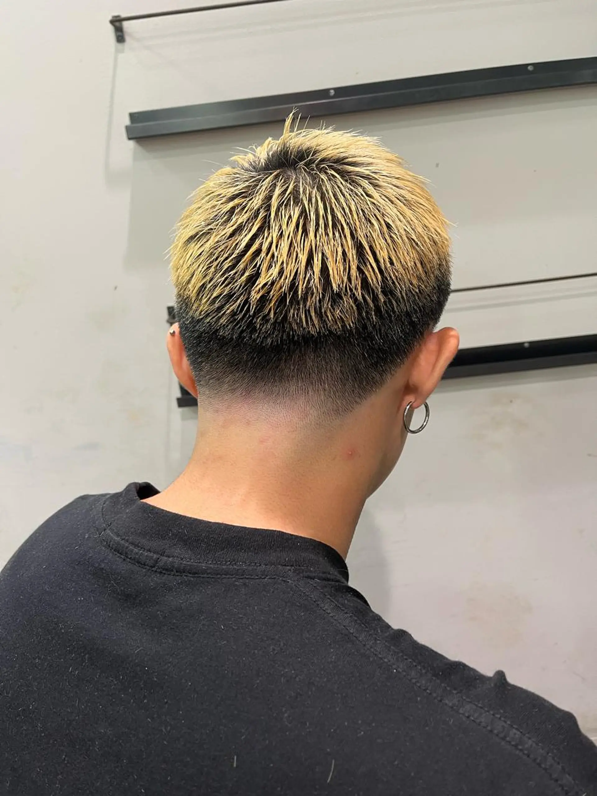 ショート メンズ アイブロウ フェードカット 京都駅メンズカット/ パーマ/Keigoのヘアスタイル