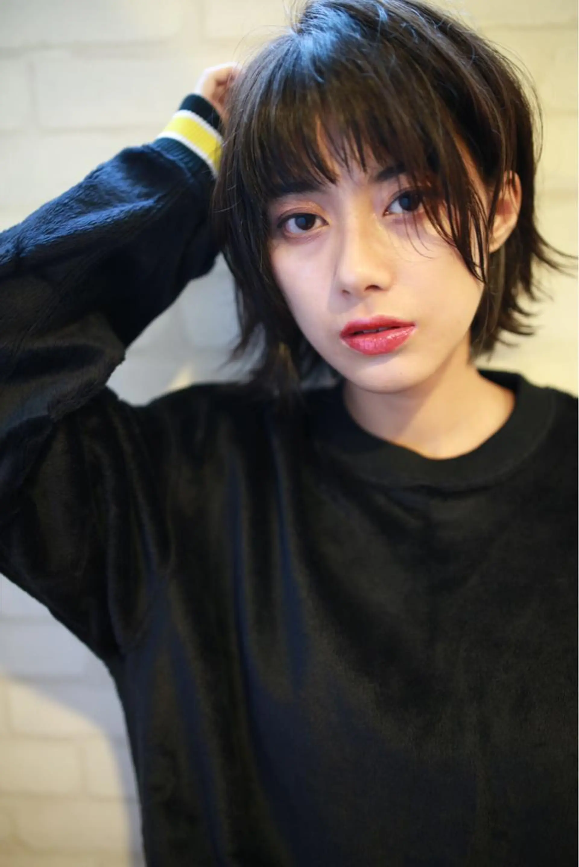 ショート カラー パーマ ヘアアレンジ メンズ キッズ ネイル マツエク・マツパ カット premier modelsのヘアスタイル